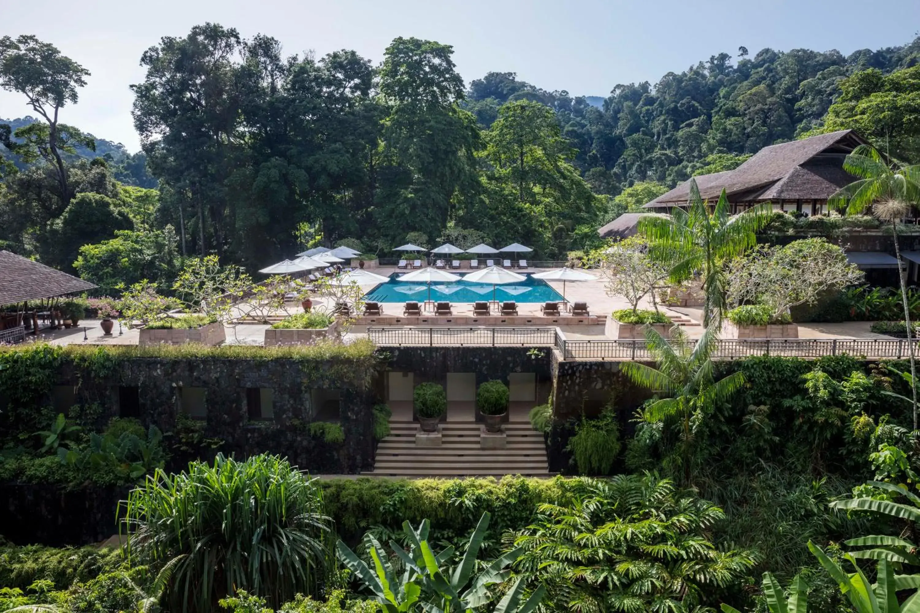 Swimming pool in The Datai Langkawi Swimming pool in The Datai Langkawi