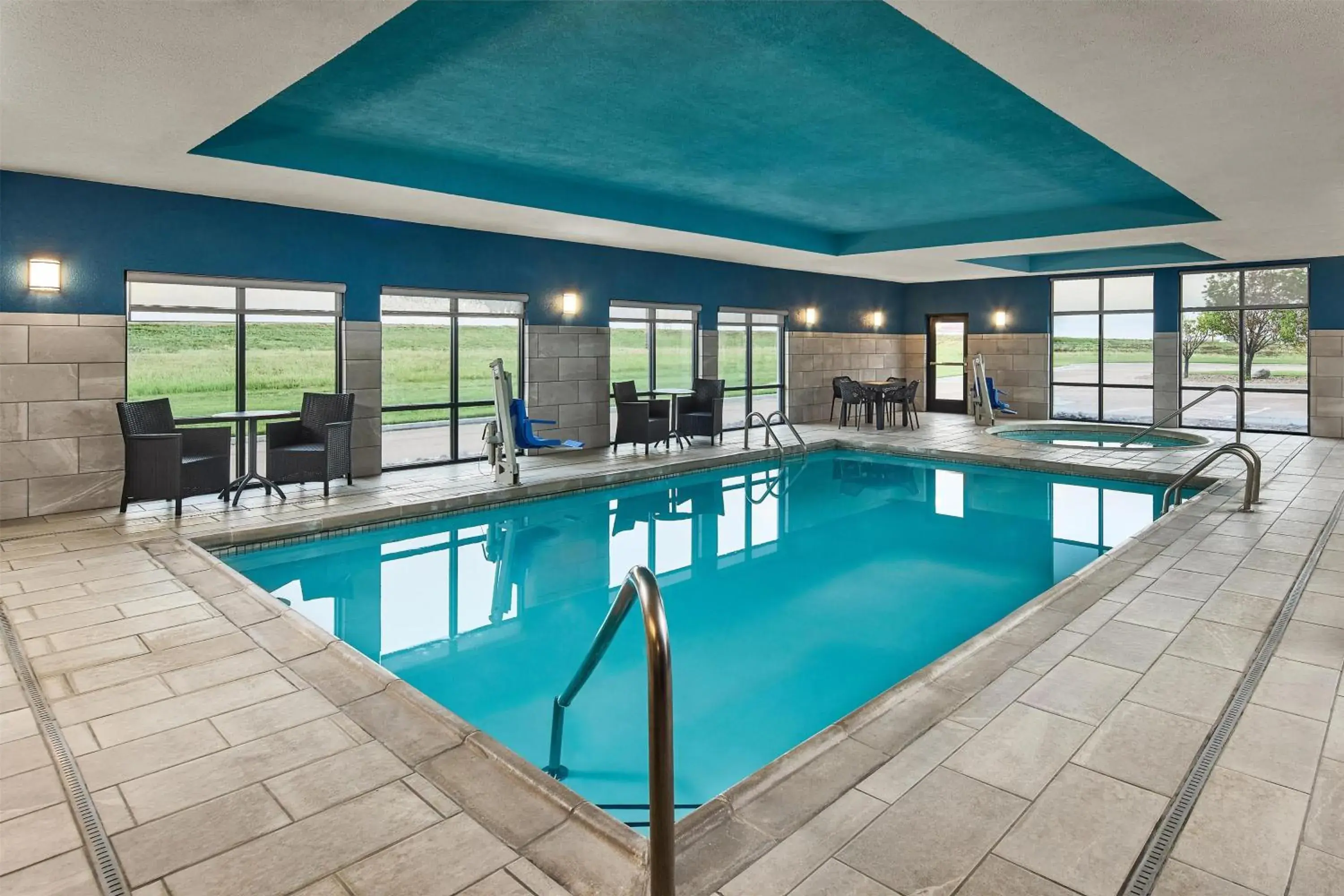 Pool view in Hampton Inn Colby Pool view in Hampton Inn Colby