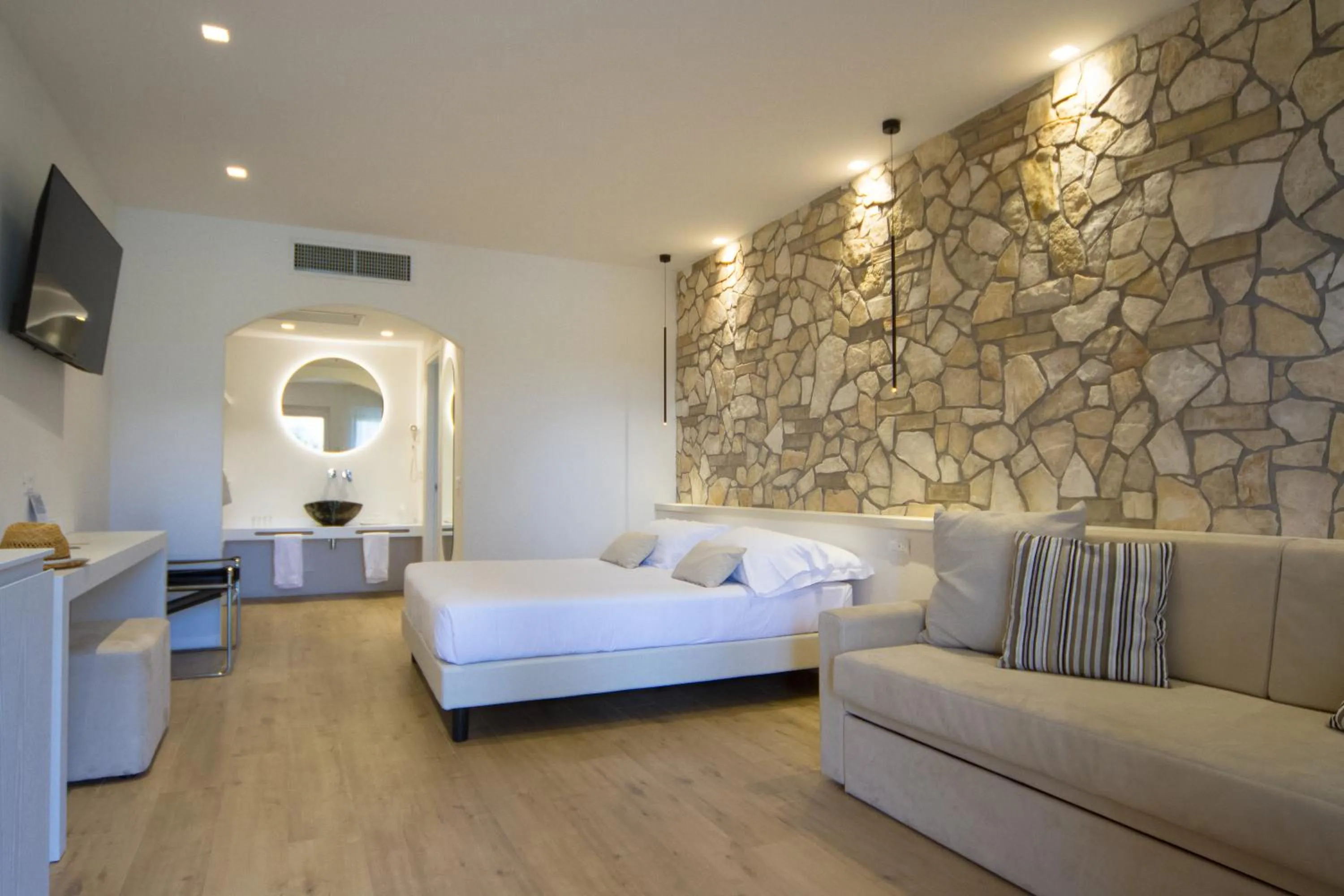 Bed in Giotto Country House & Spa