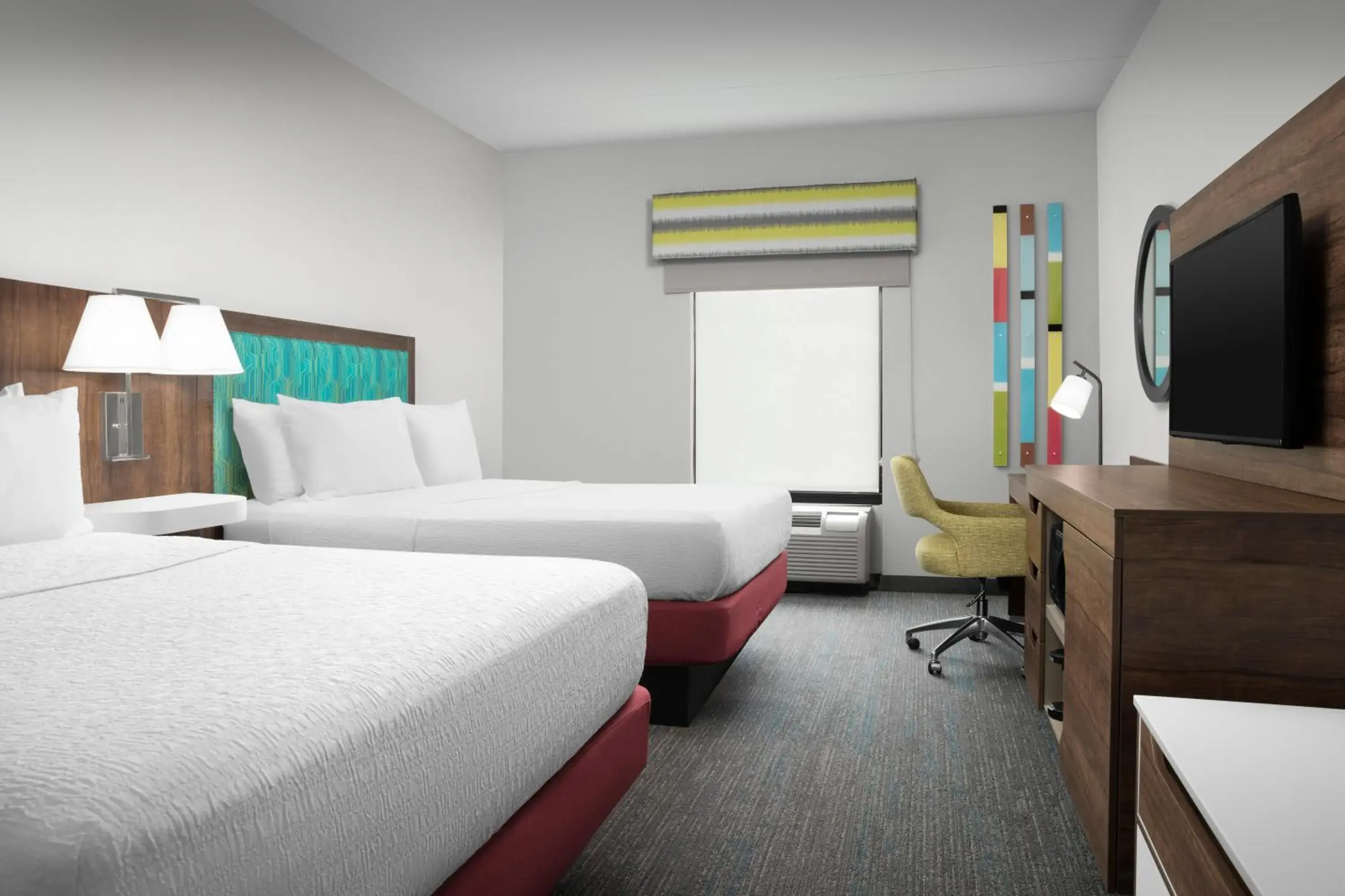 Room with Two Queen Beds - Non-Smoking in Hampton Inn Dandridge Room with Two Queen Beds - Non-Smoking in Hampton Inn Dandridge