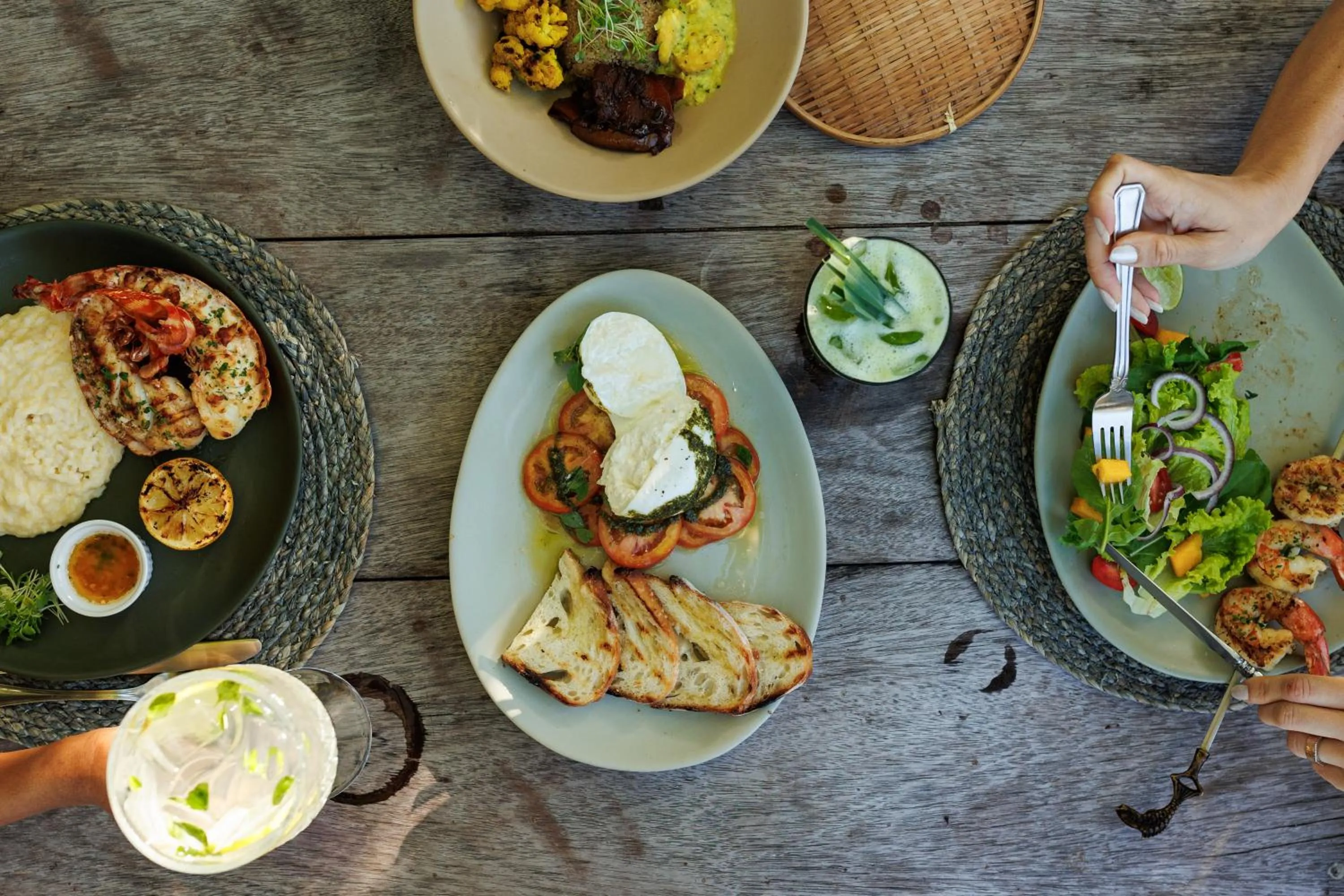 Food and drinks in Pousada Capim Santo