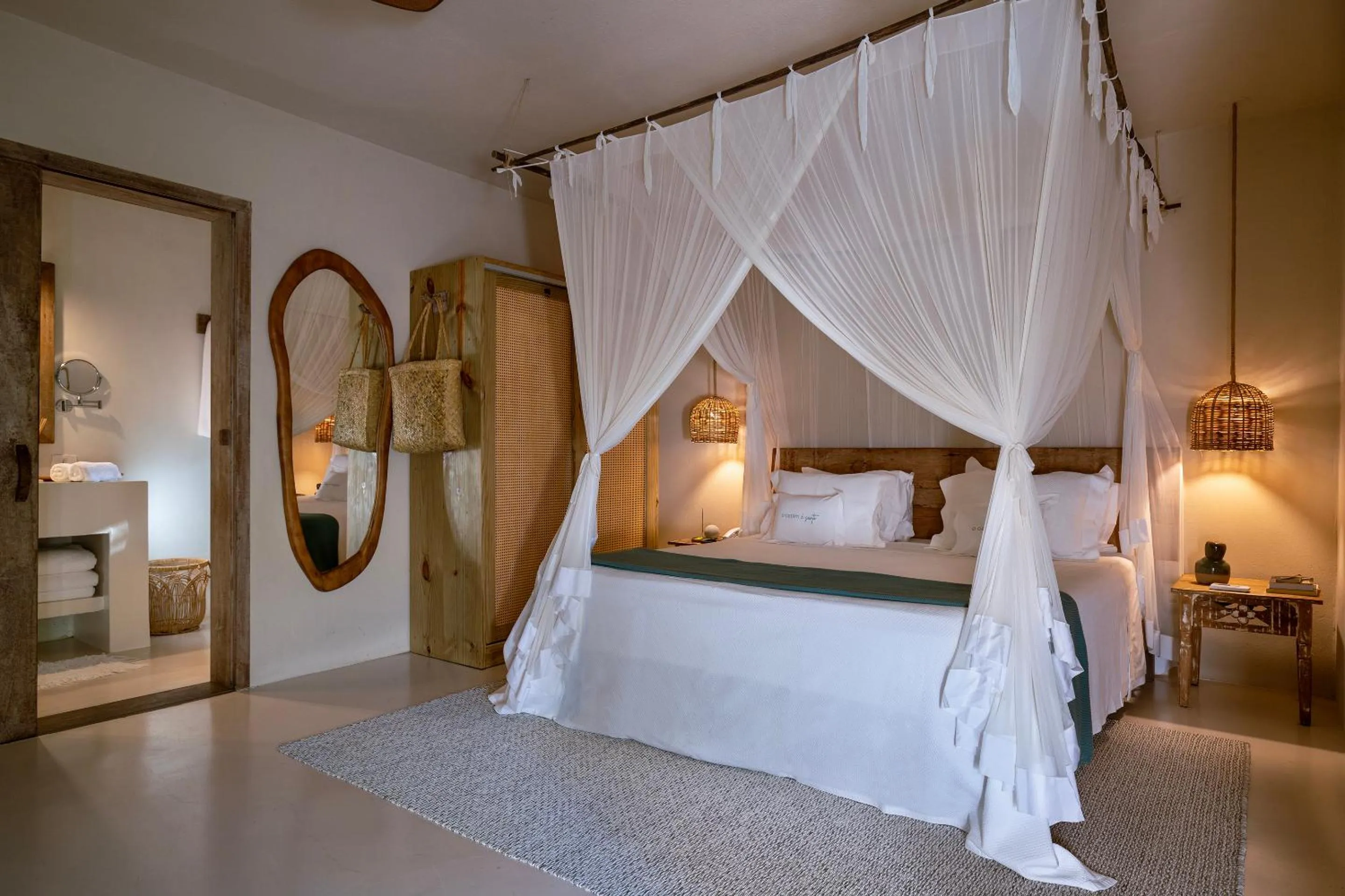 Bed in Pousada Capim Santo