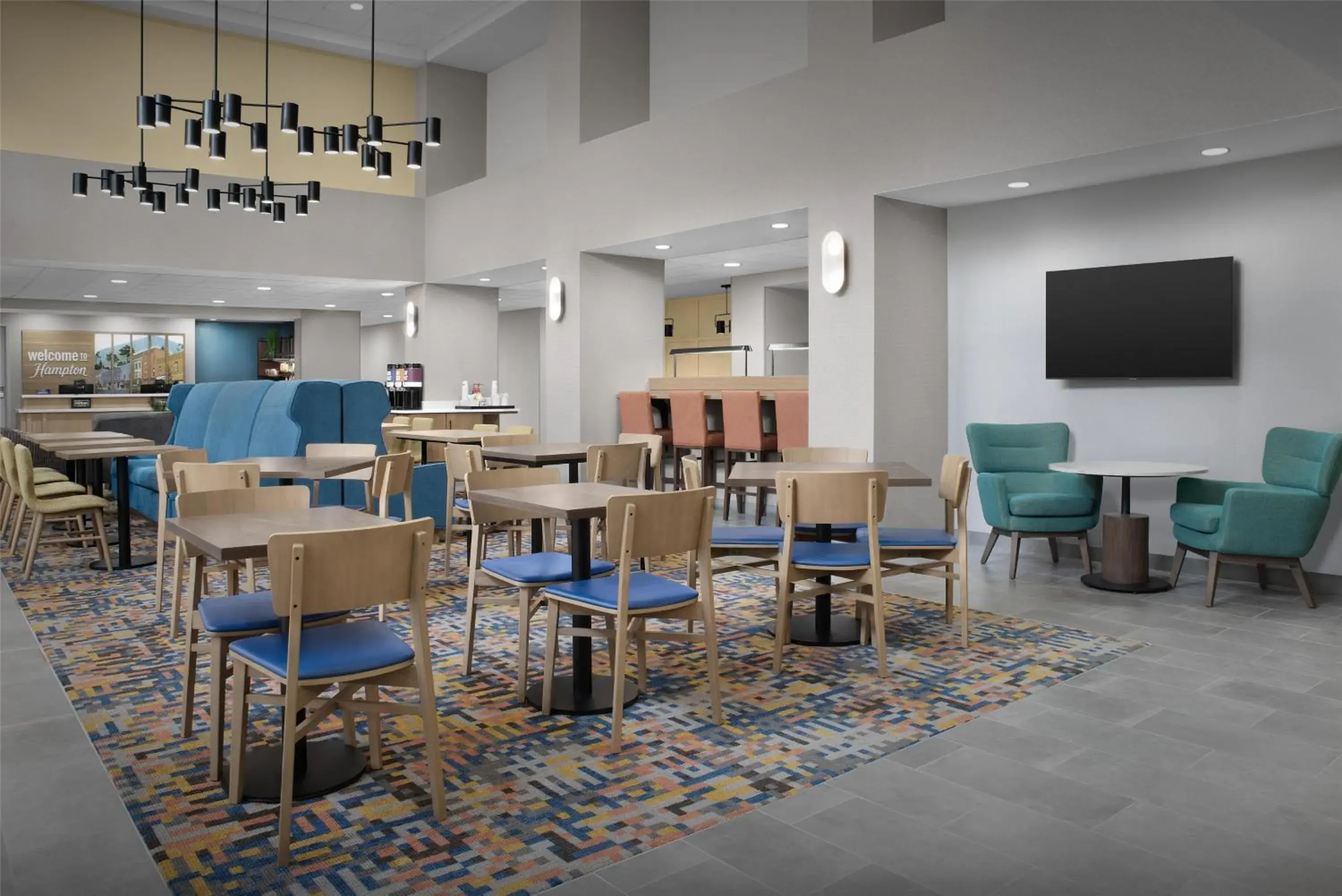 Lobby or reception in Hampton Inn & Suites Laurel Lobby or reception in Hampton Inn & Suites Laurel