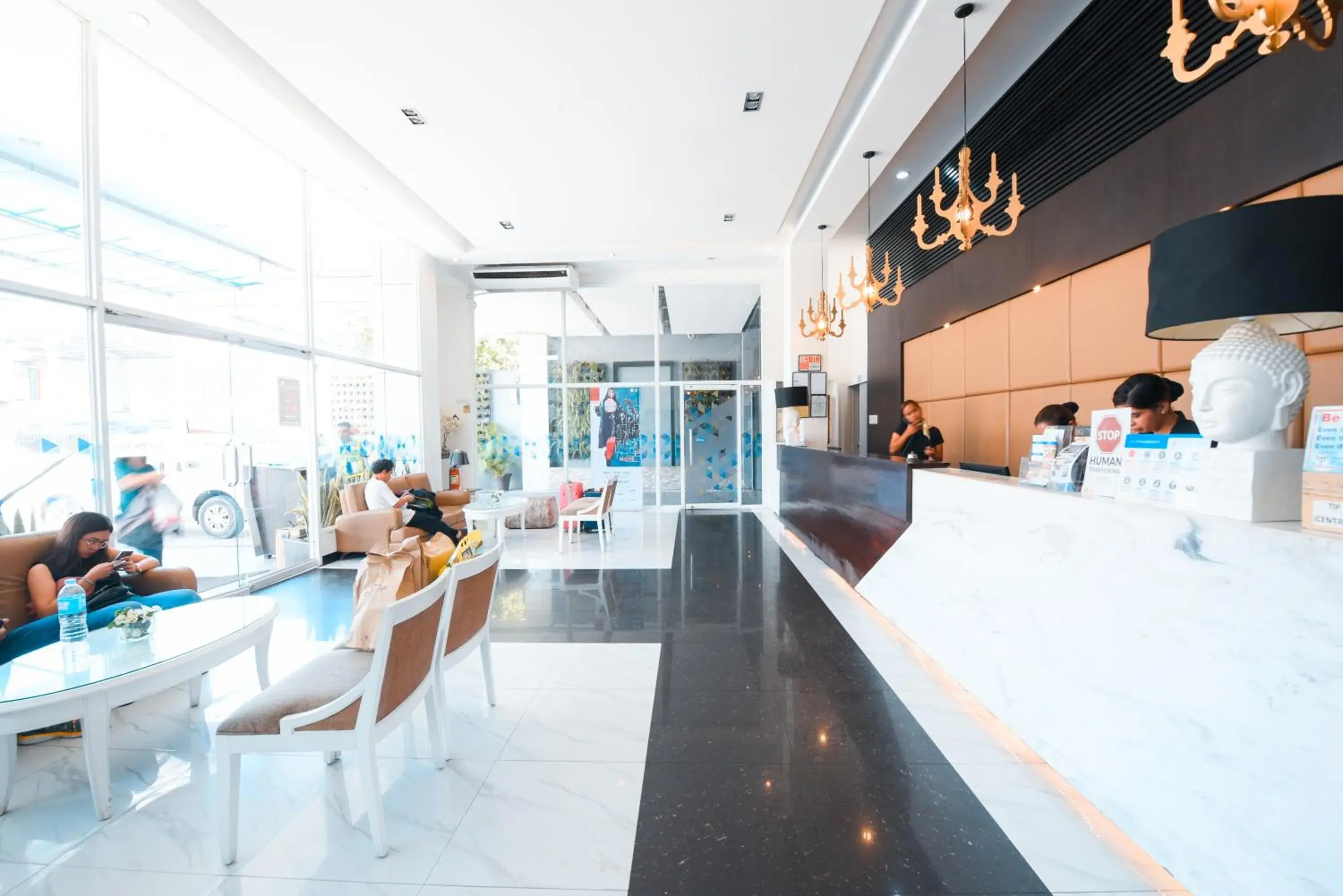 Lobby or reception in Hotel Pier Cuatro Lobby or reception in Hotel Pier Cuatro