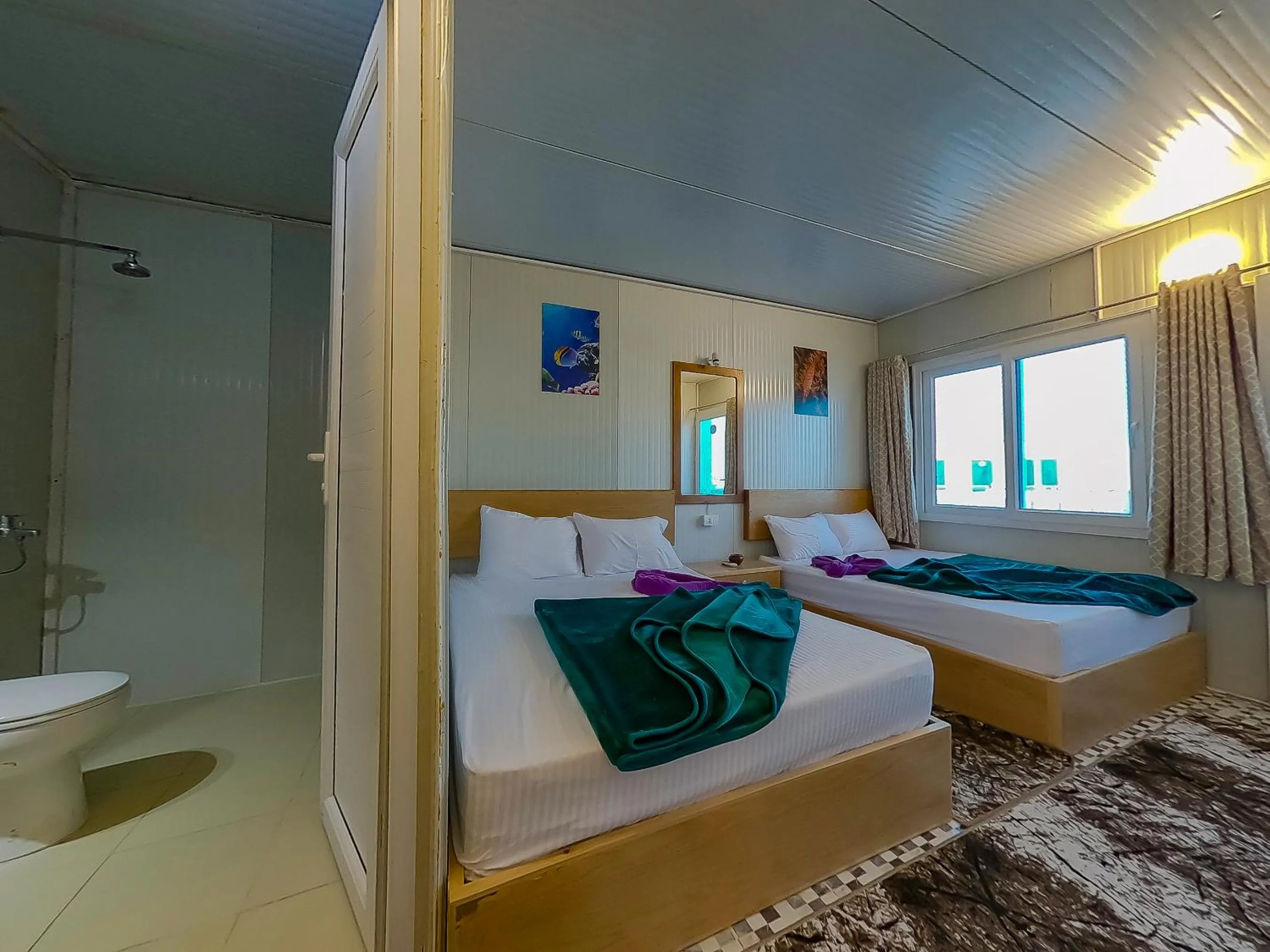 Bed in Seaview Hotel Dahab