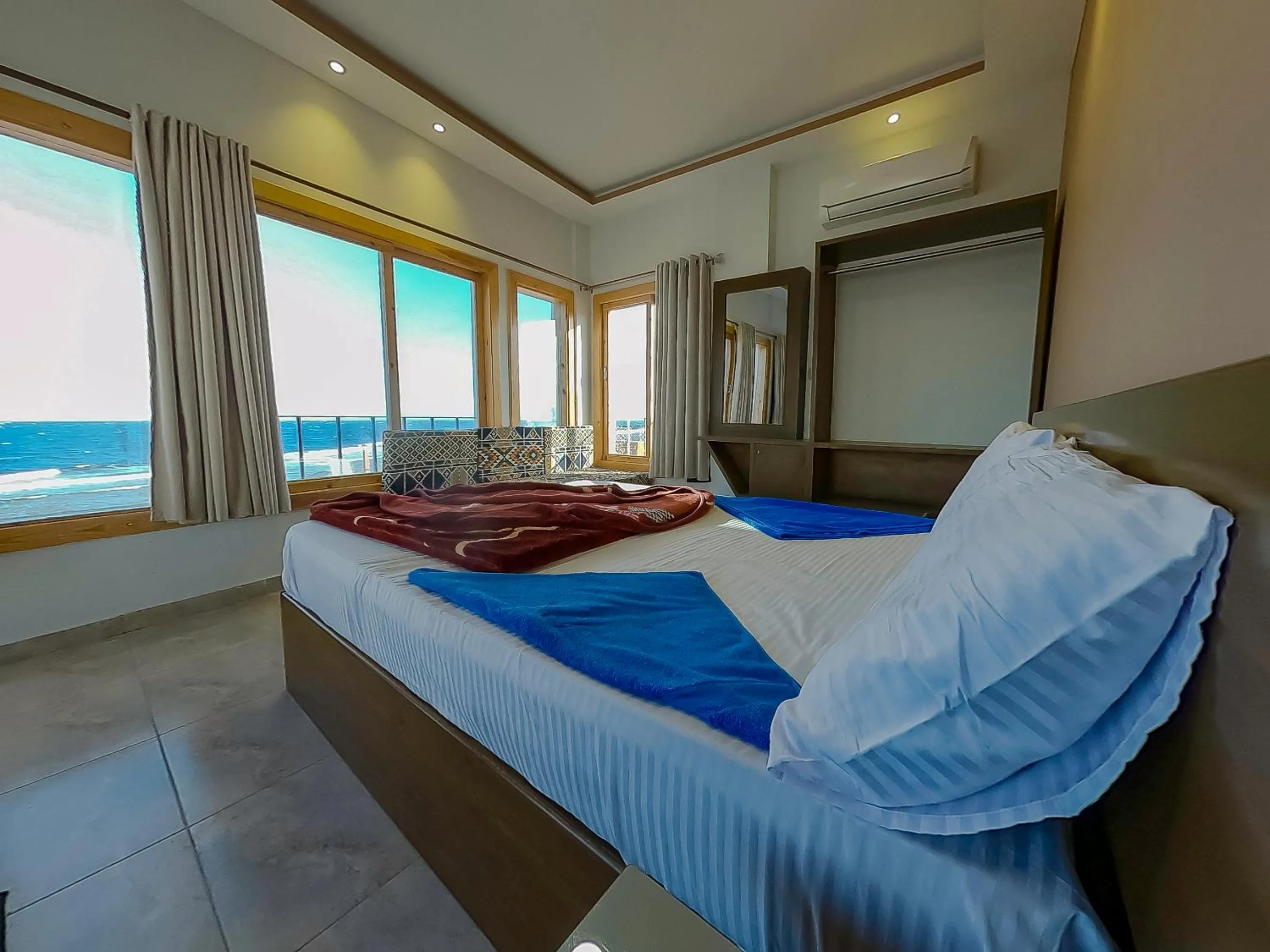 Bed in Seaview Hotel Dahab