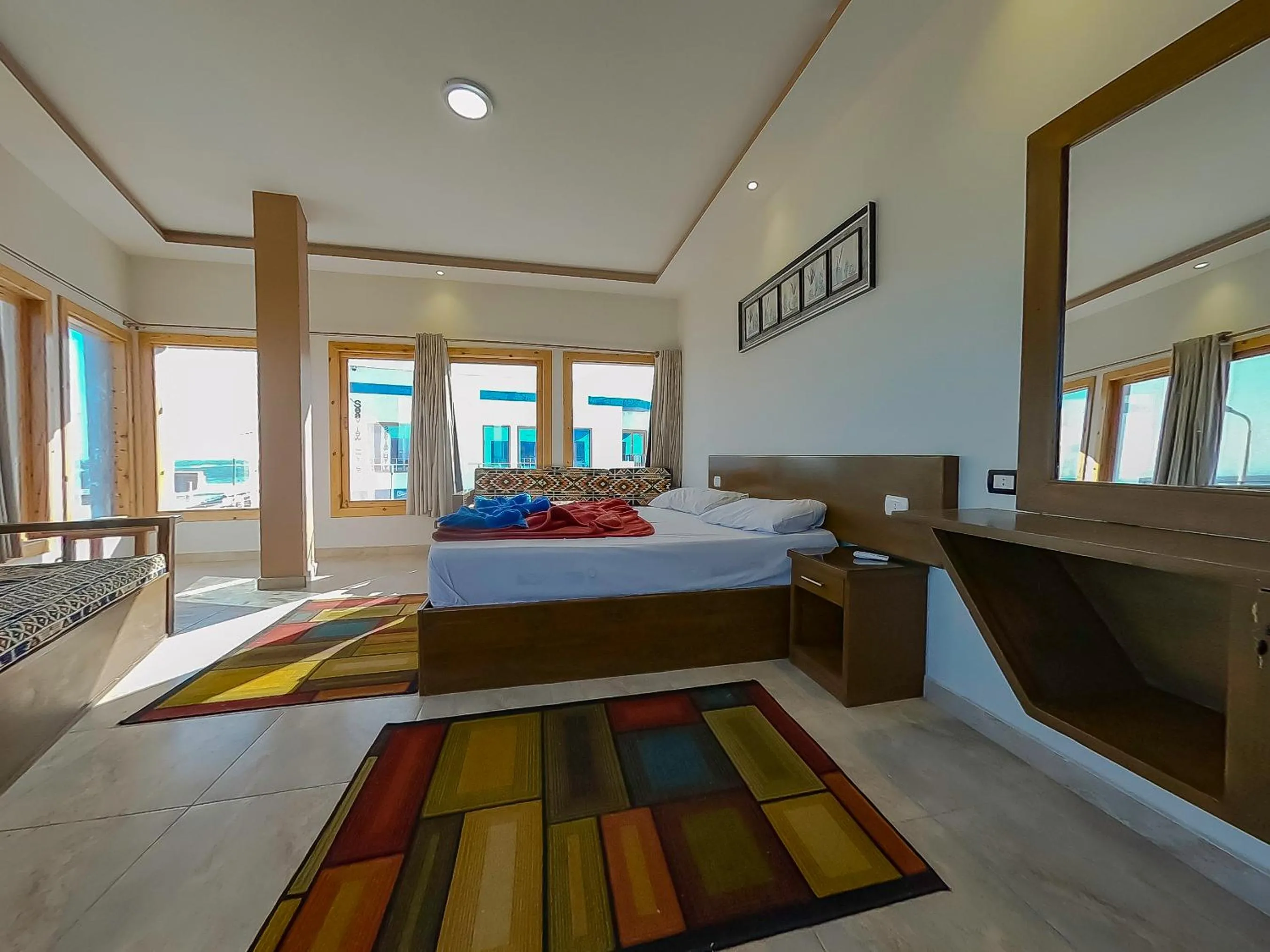 Bed in Seaview Hotel Dahab