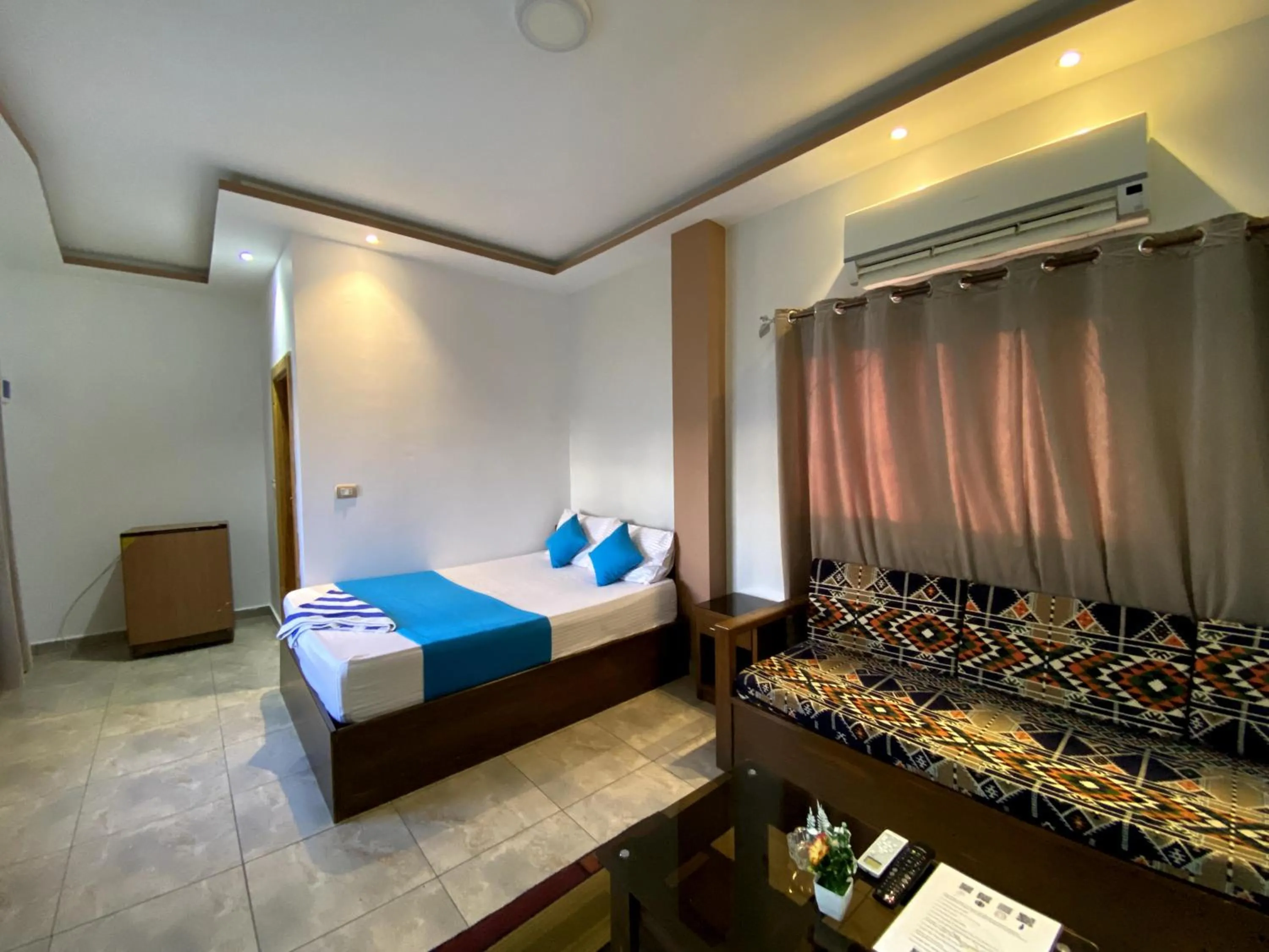 Bed in Seaview Hotel Dahab