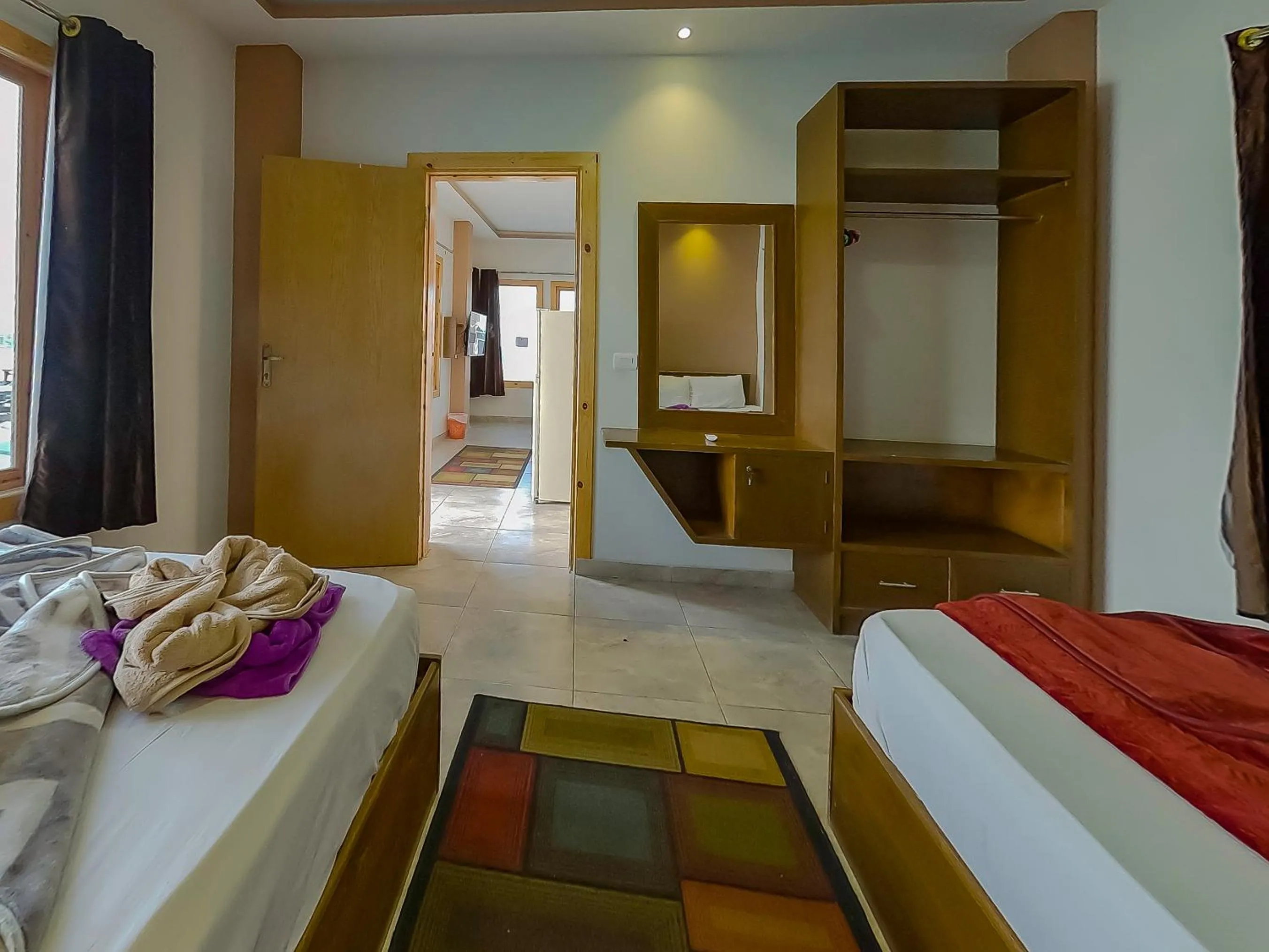 Bed in Seaview Hotel Dahab