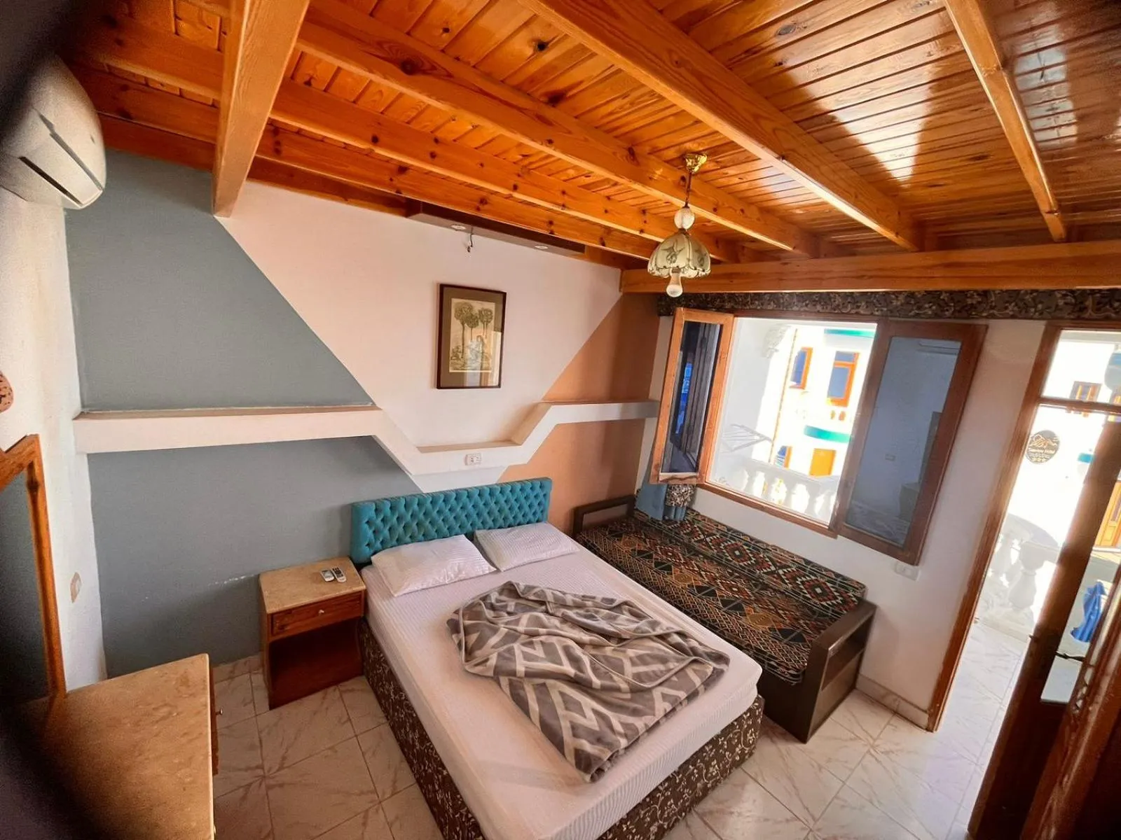 Bed in Seaview Hotel Dahab