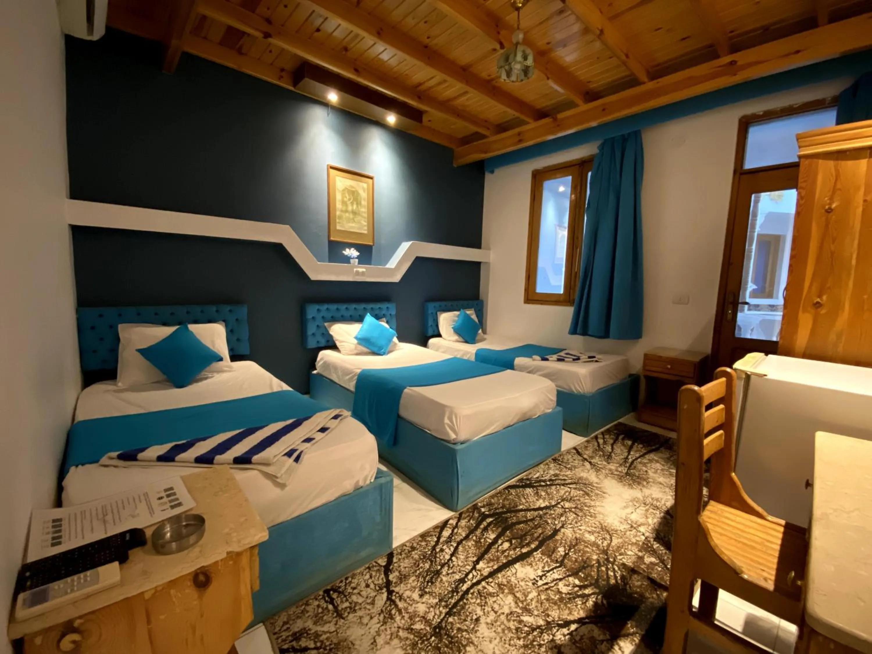 Bed in Seaview Hotel Dahab