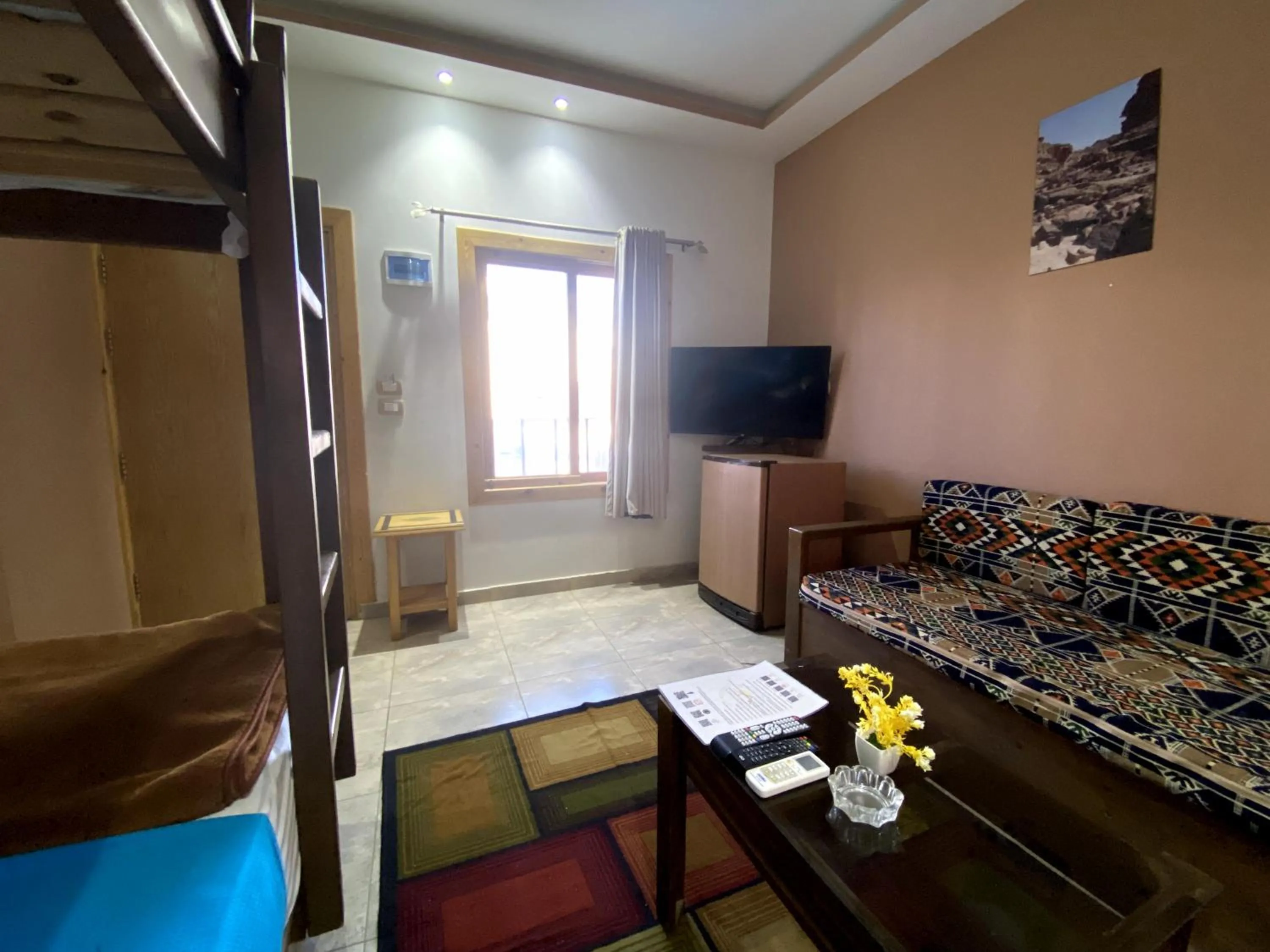 Bed in Seaview Hotel Dahab