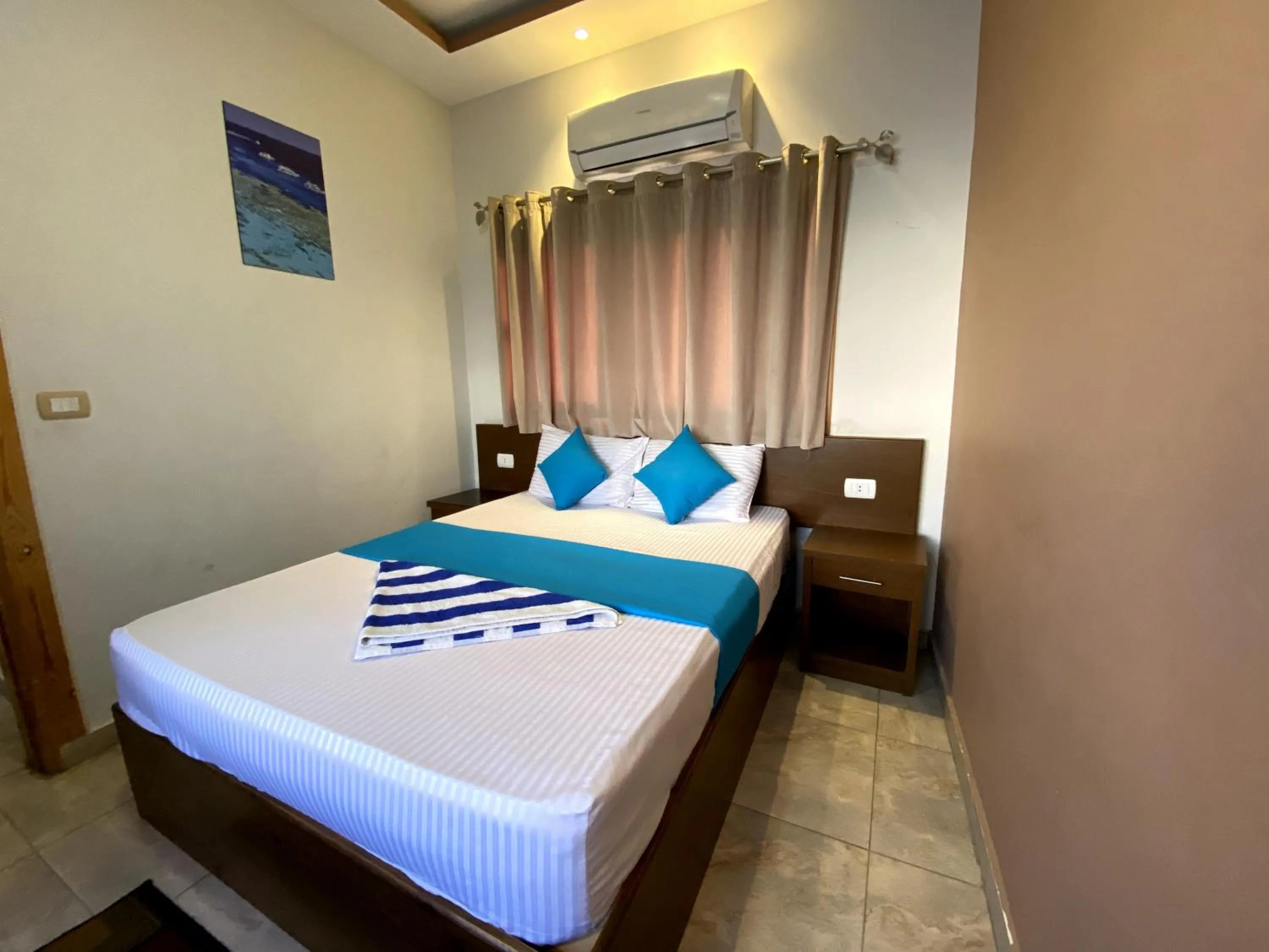 Bed in Seaview Hotel Dahab