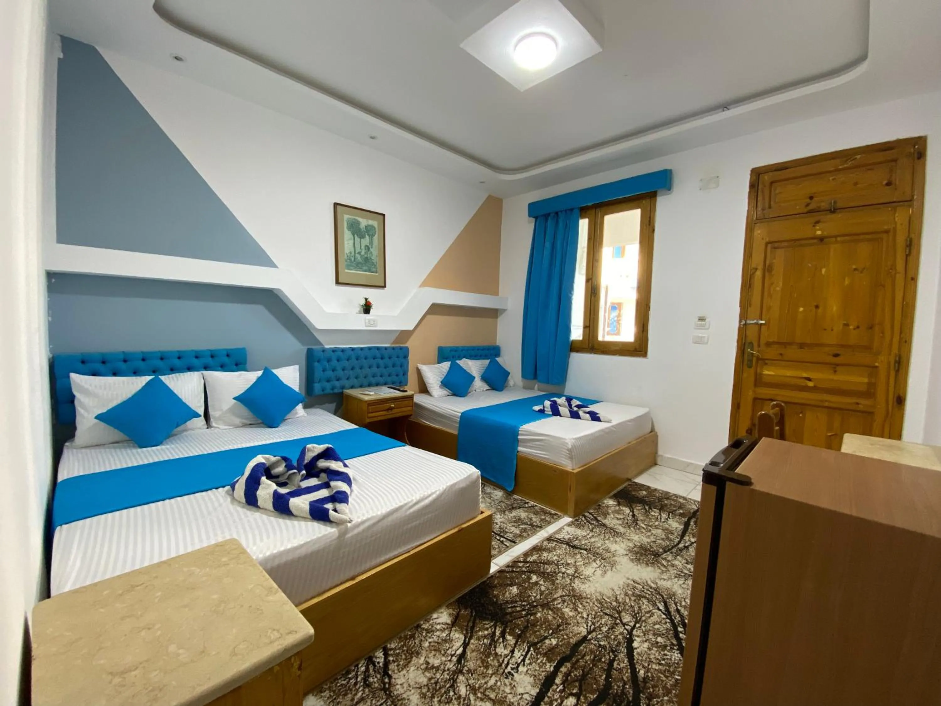 Bed in Seaview Hotel Dahab