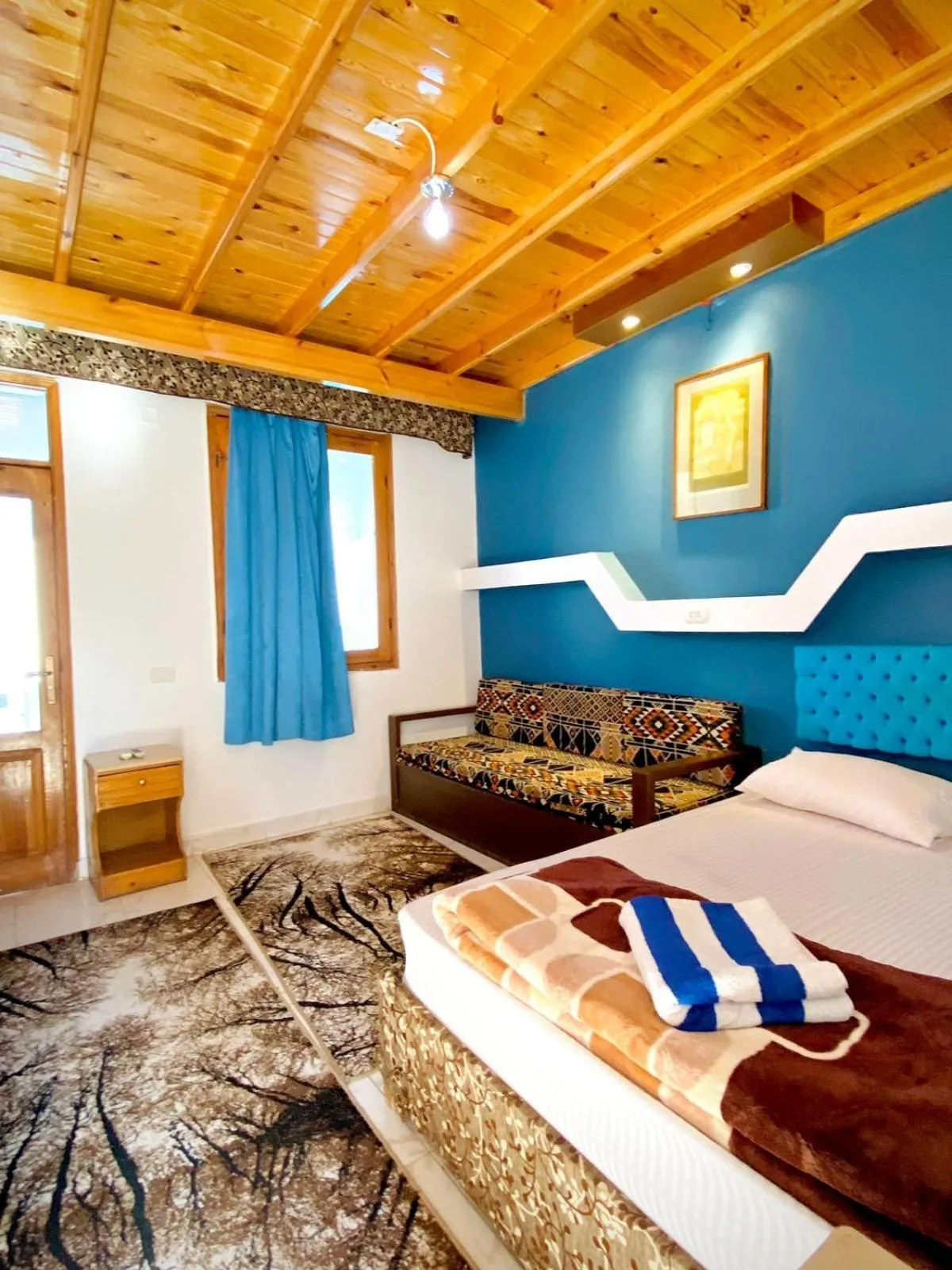 Bed in Seaview Hotel Dahab