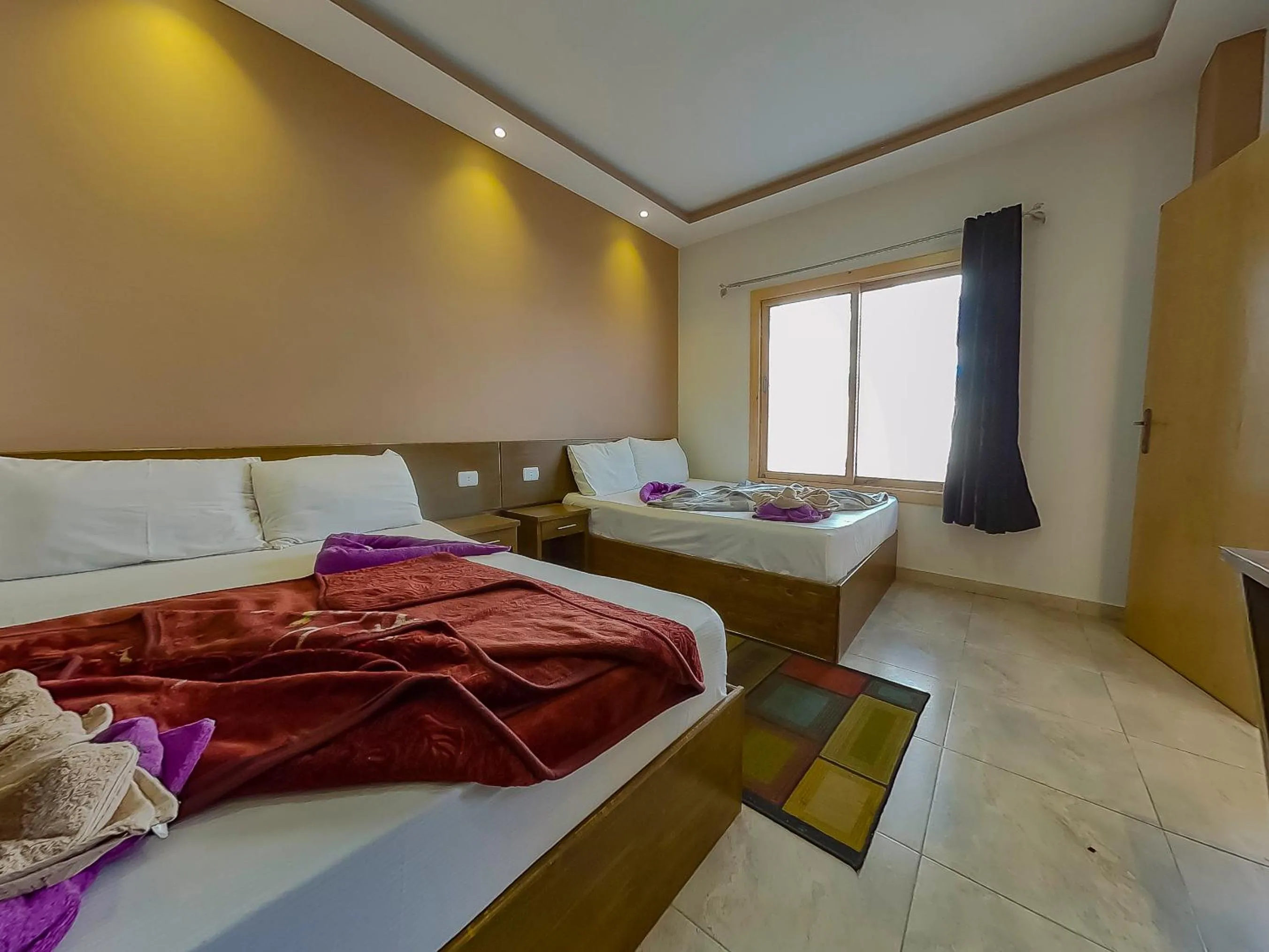 Bed in Seaview Hotel Dahab