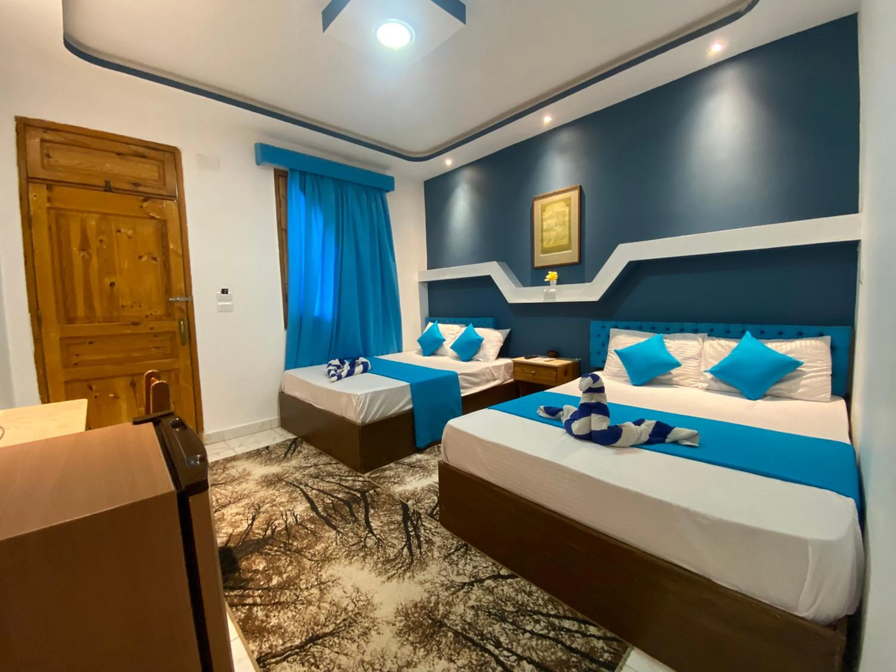 Bed in Seaview Hotel Dahab