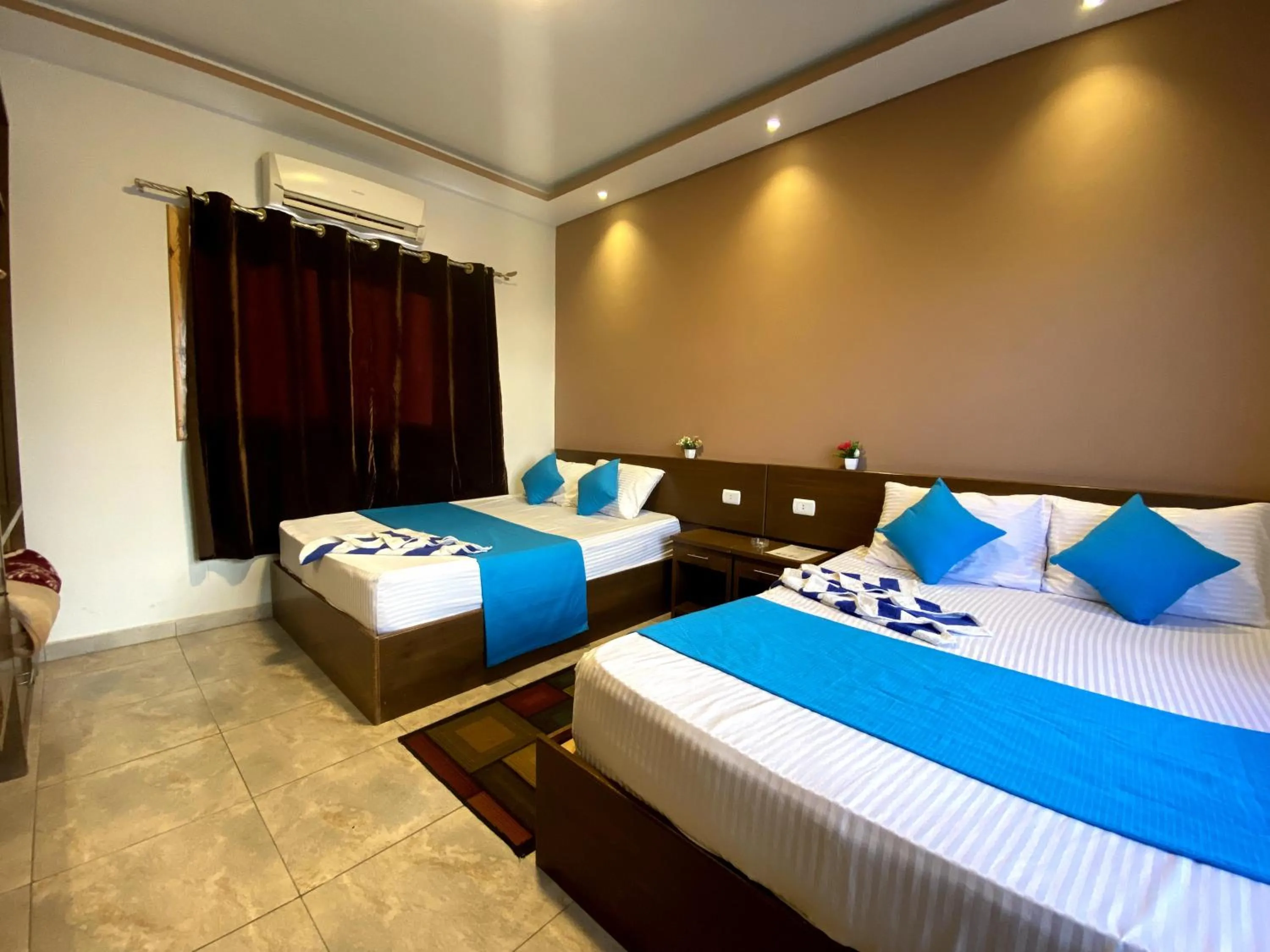 Bed in Seaview Hotel Dahab