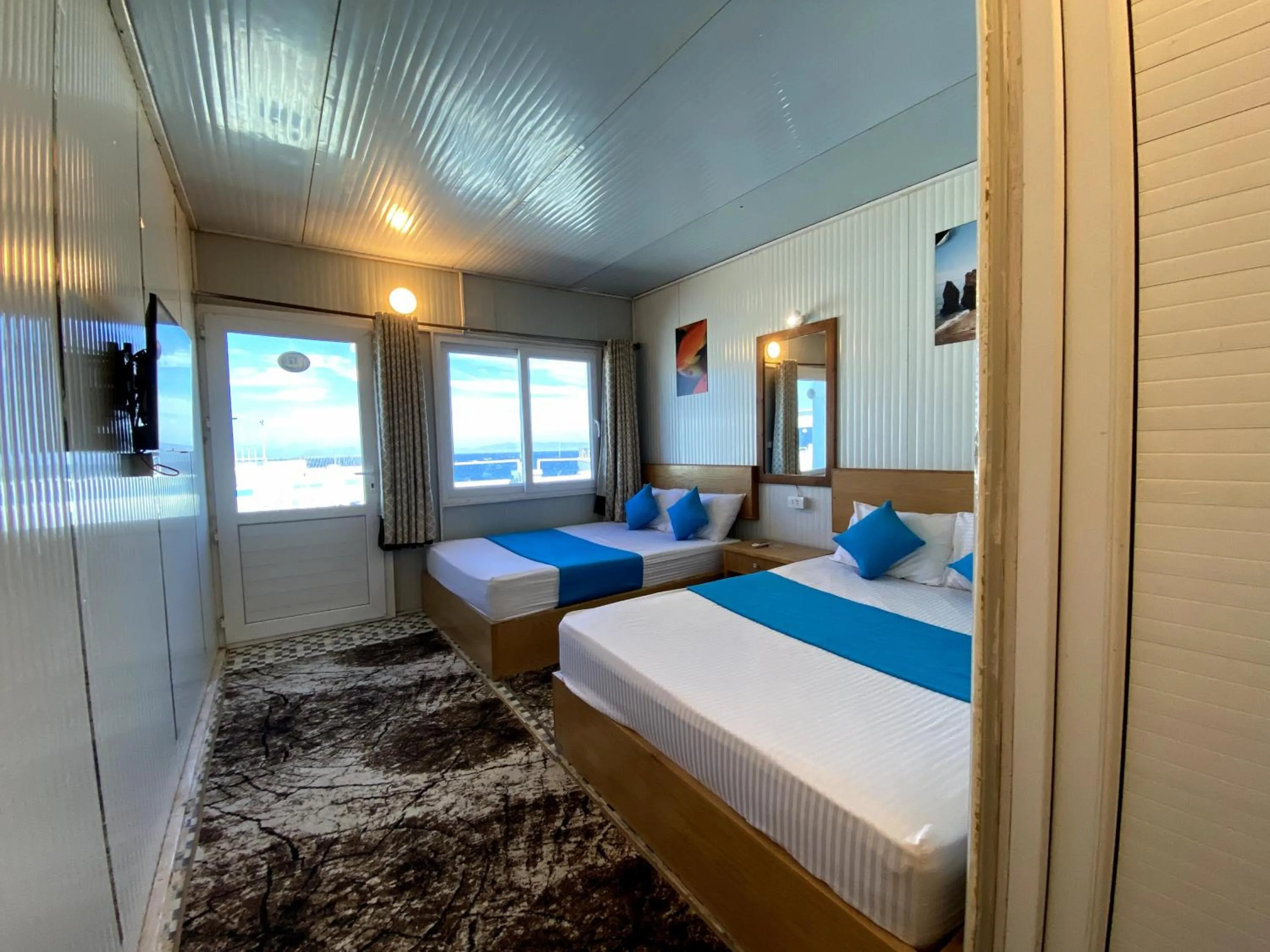 Bed in Seaview Hotel Dahab
