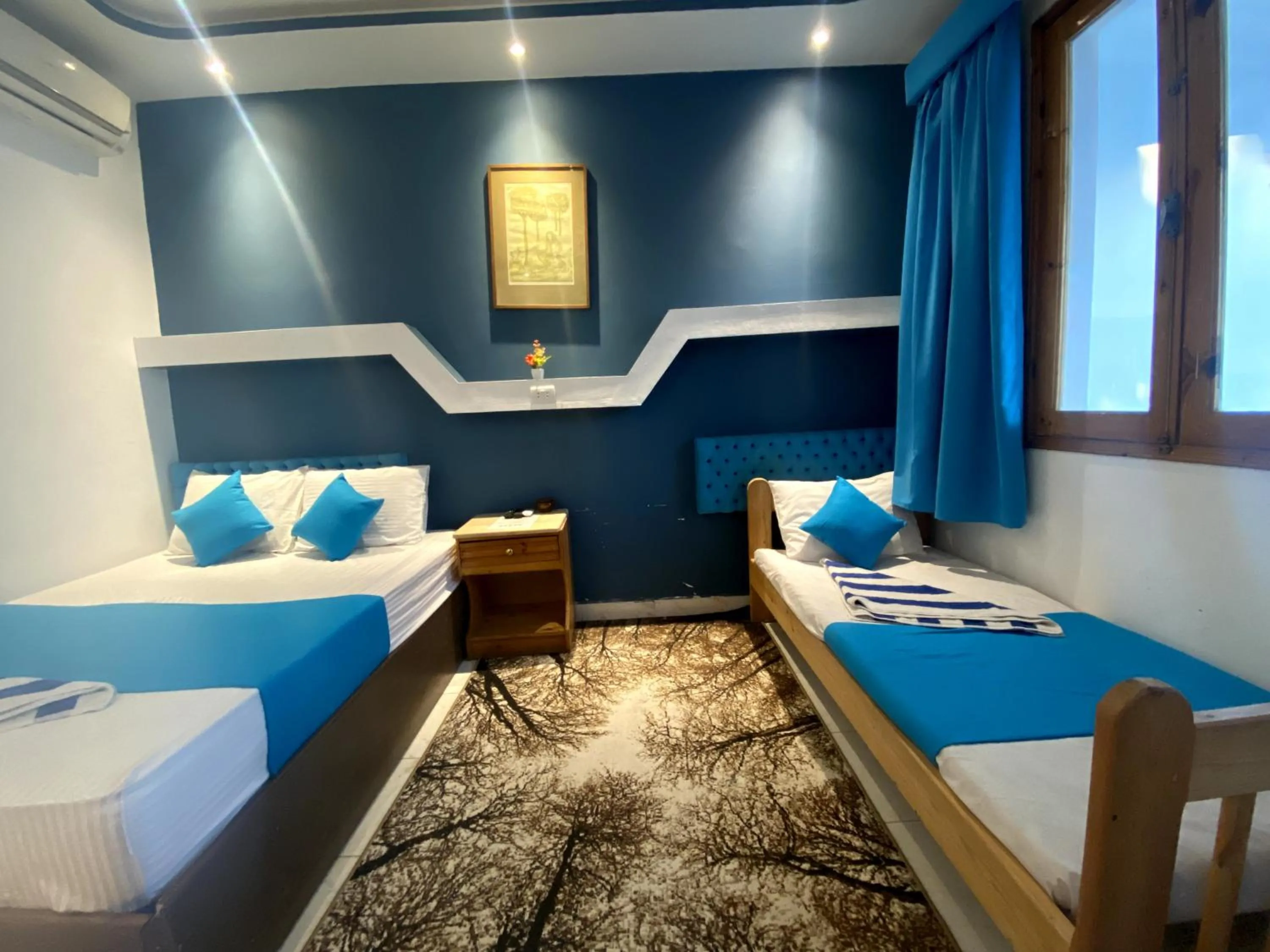 Bed in Seaview Hotel Dahab