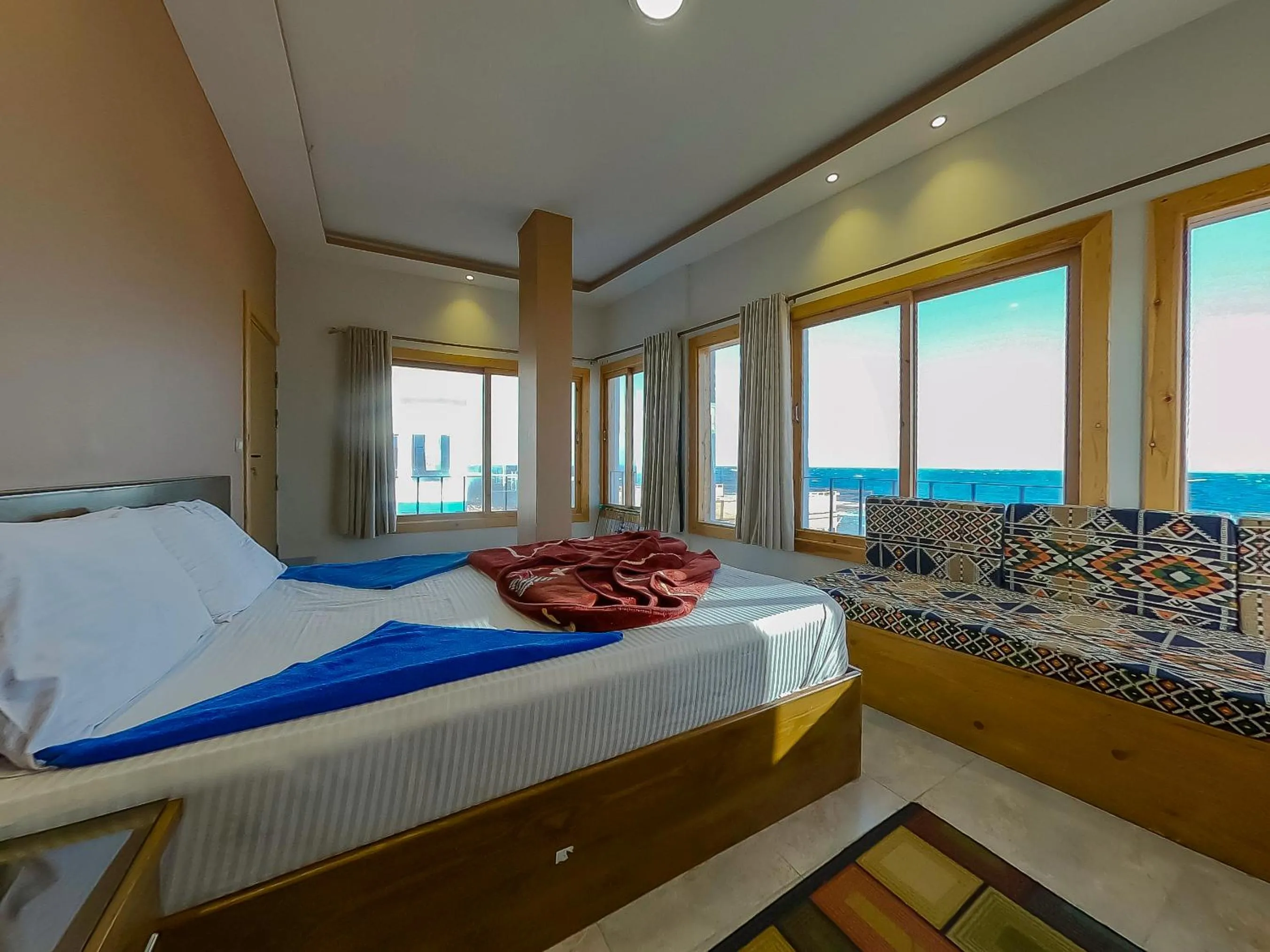 Bed in Seaview Hotel Dahab