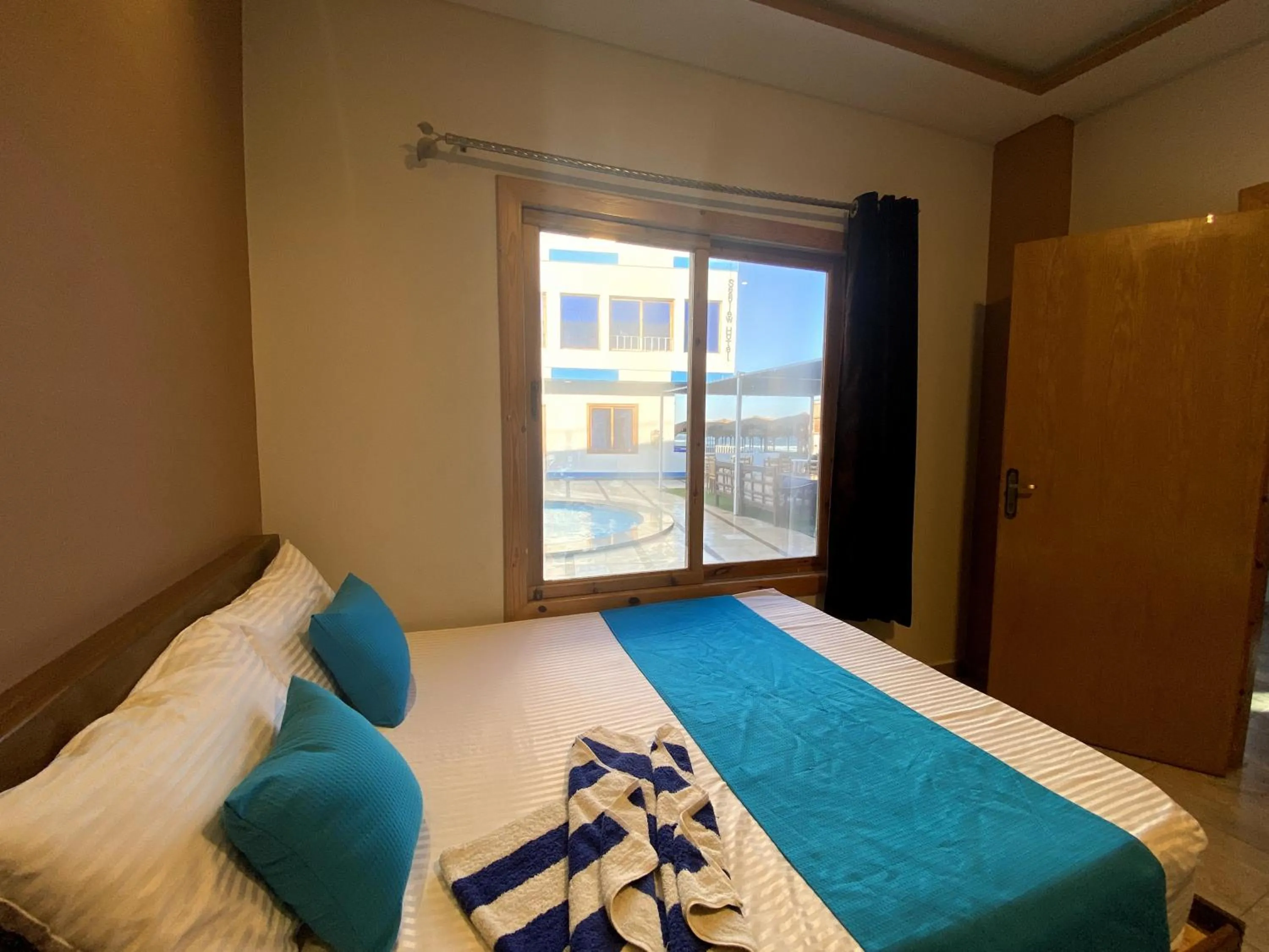 Bed in Seaview Hotel Dahab