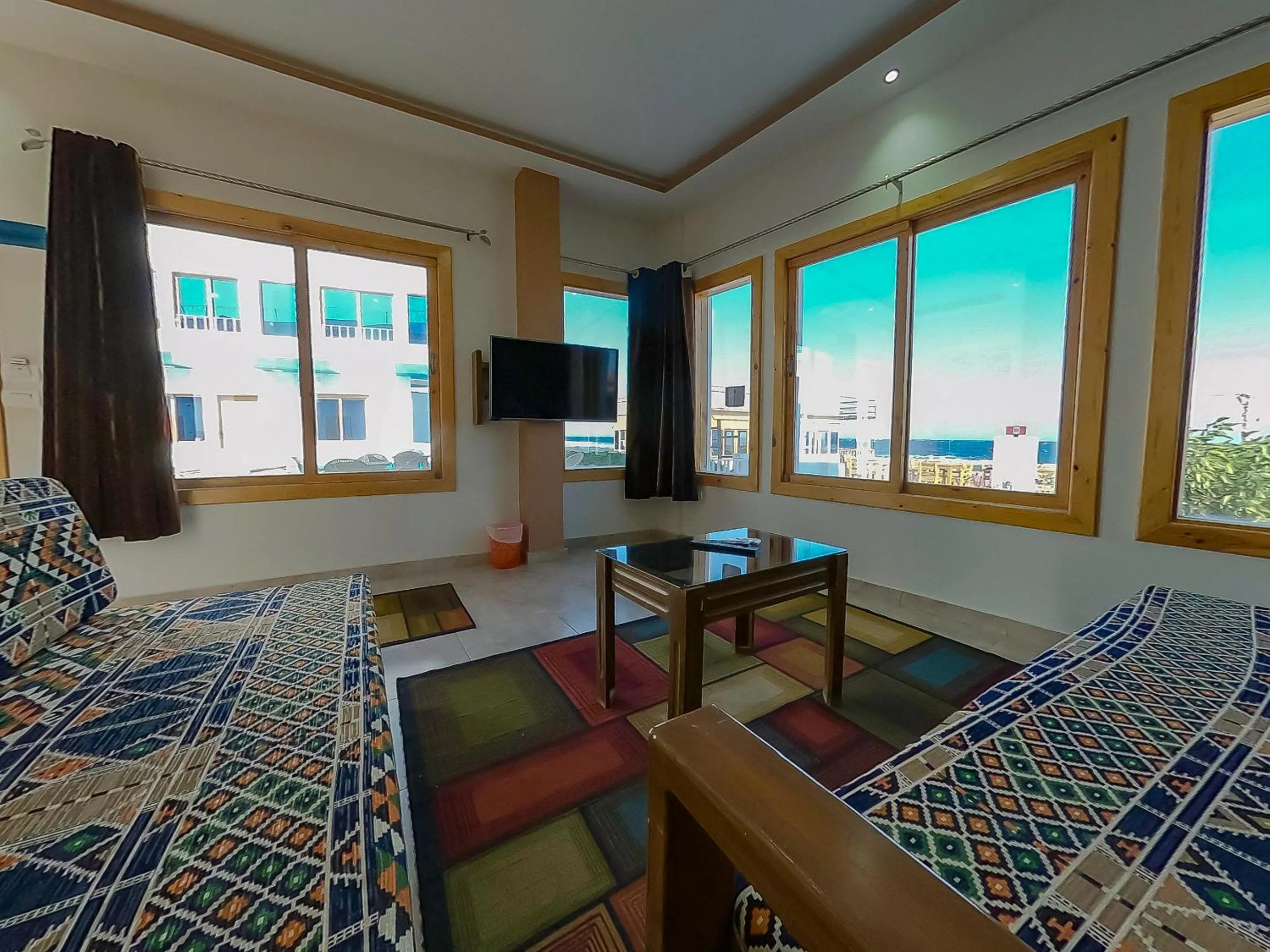 Bed in Seaview Hotel Dahab
