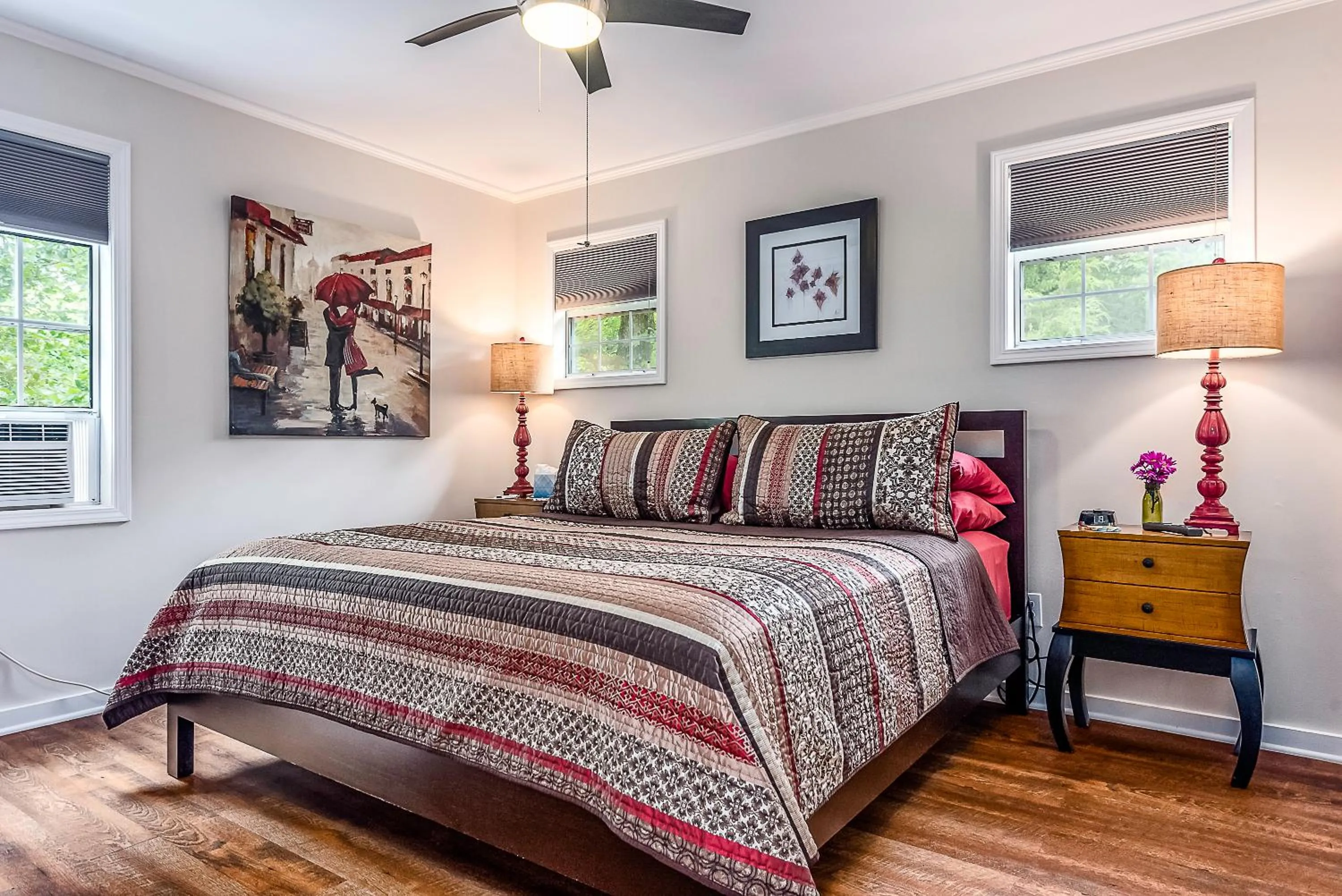 Bedroom, Bed in The Woods Cabins