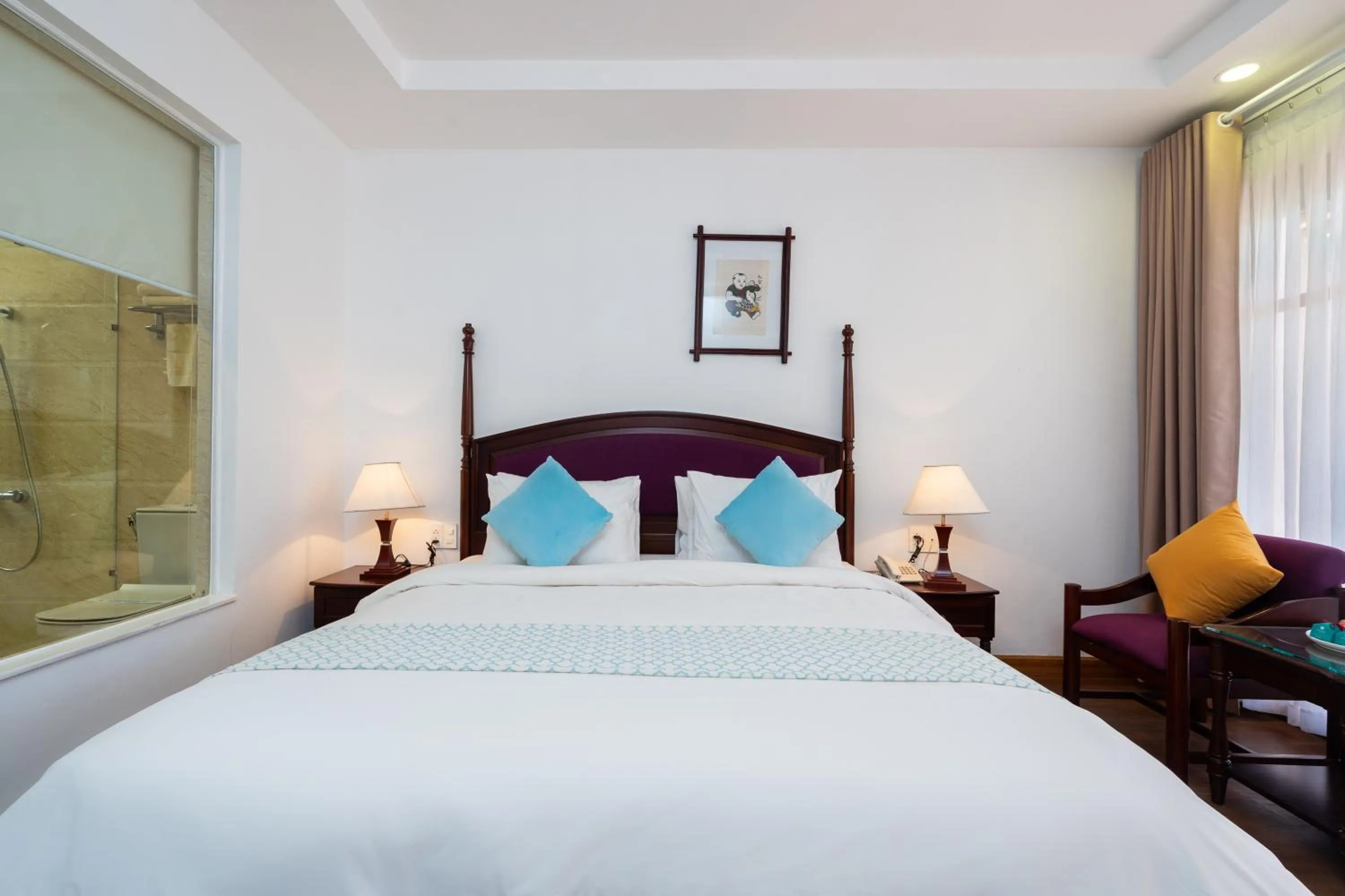 Bedroom, Bed in Hoang Ngoc Beach Resort