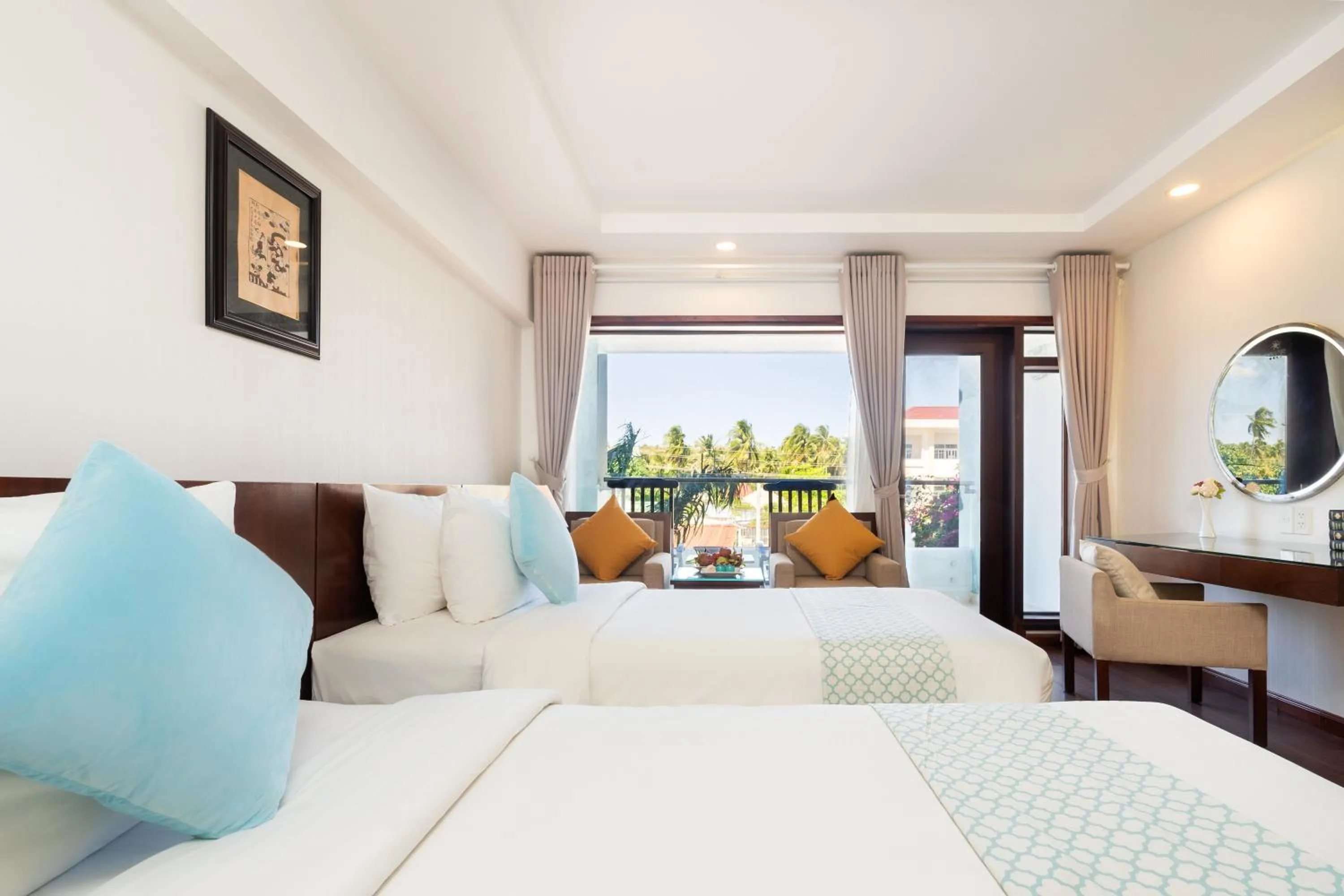 Bedroom, Bed in Hoang Ngoc Beach Resort