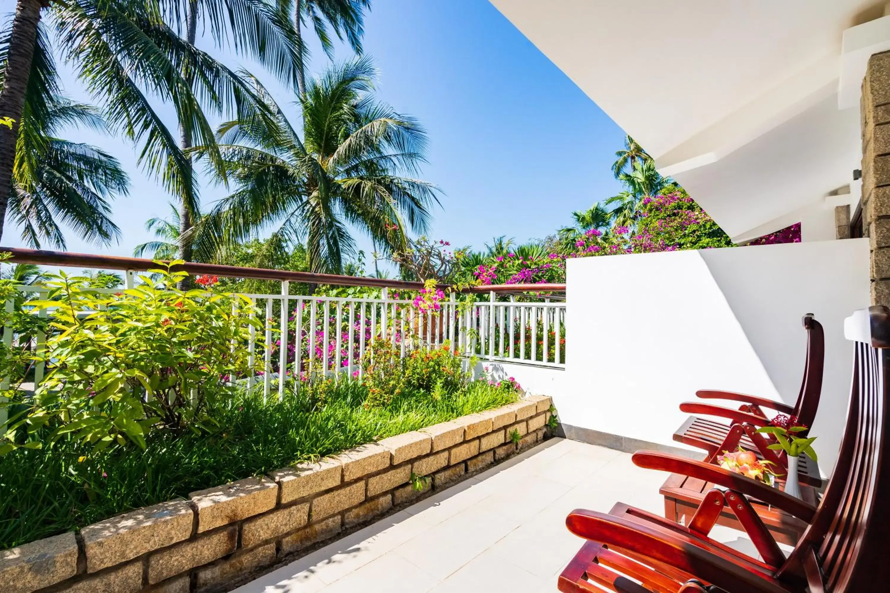 Balcony/Terrace in Hoang Ngoc Beach Resort Balcony/Terrace in Hoang Ngoc Beach Resort