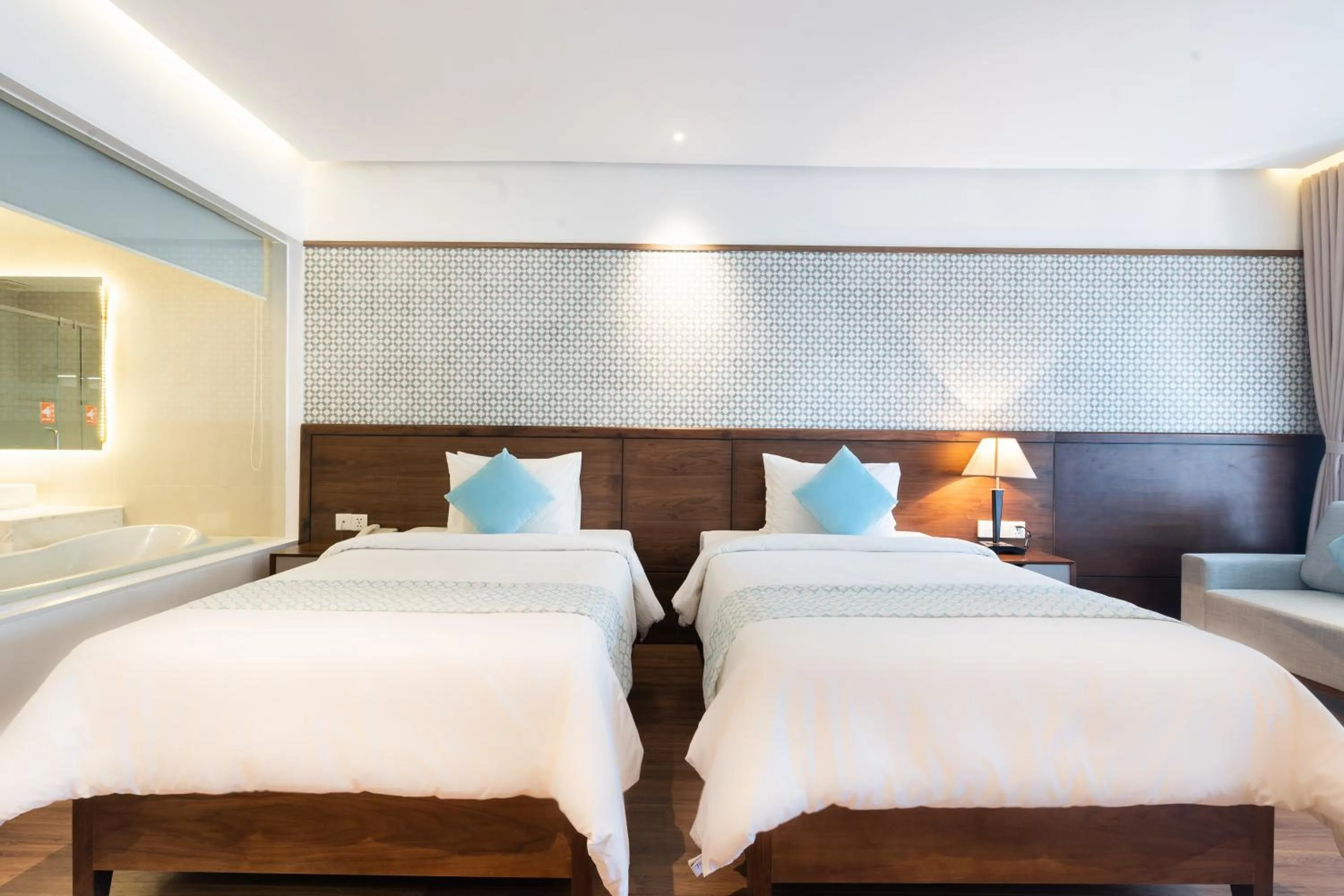 Bed in Hoang Ngoc Beach Resort