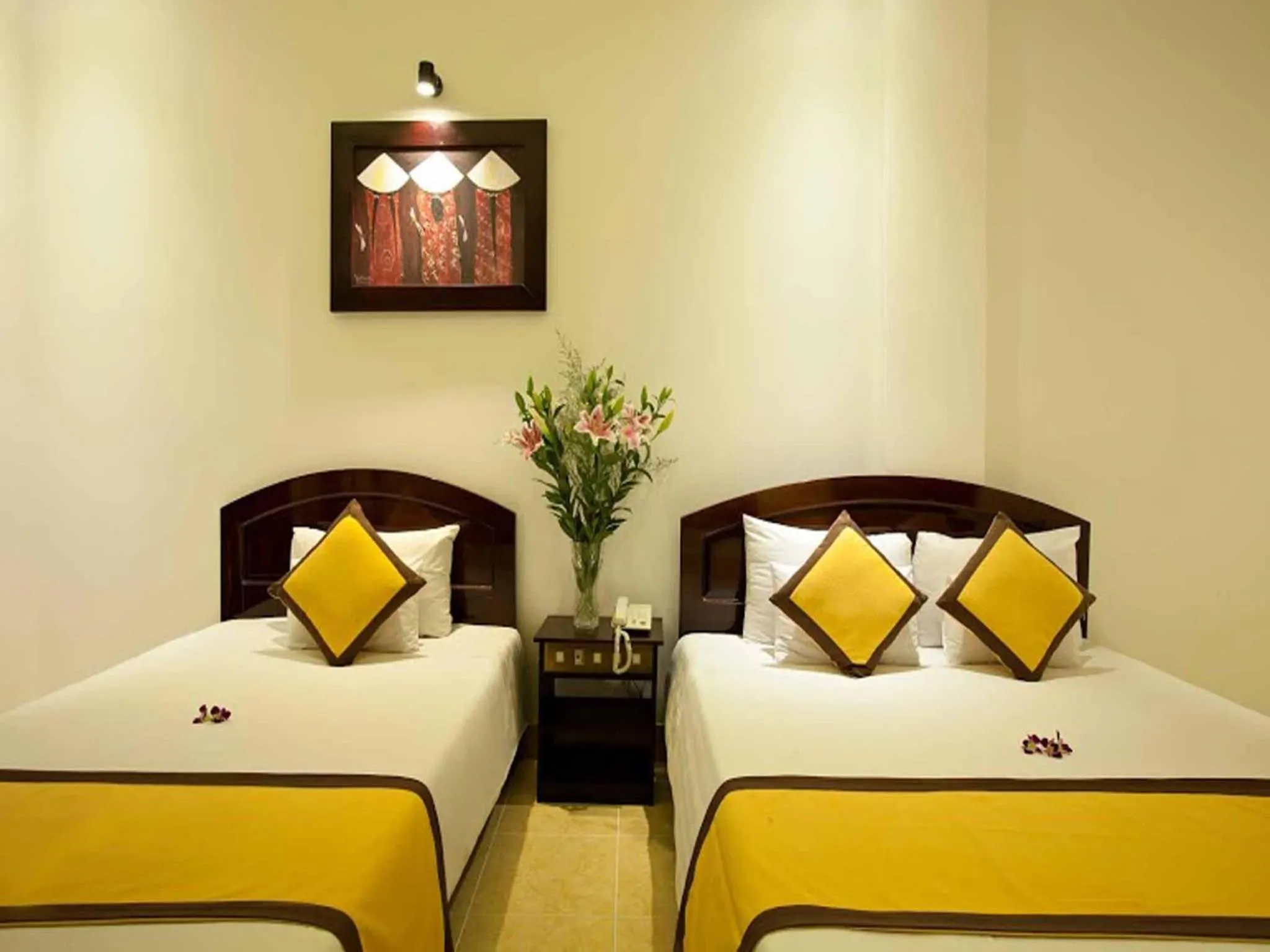 Decorative detail, Bed in Hoi An Hai Au Boutique Hotel