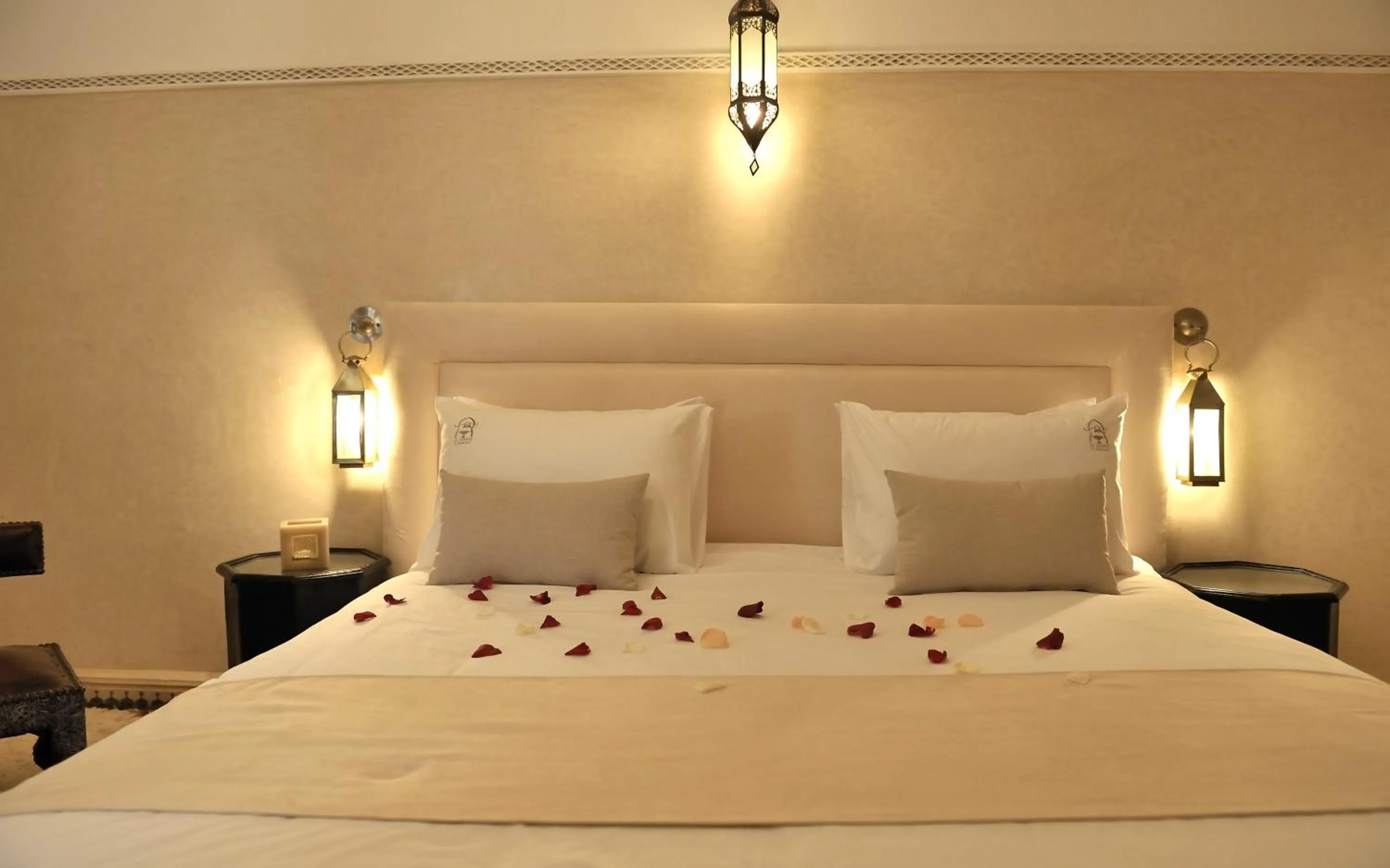 Bed in Riad Le Jardin d'Abdou