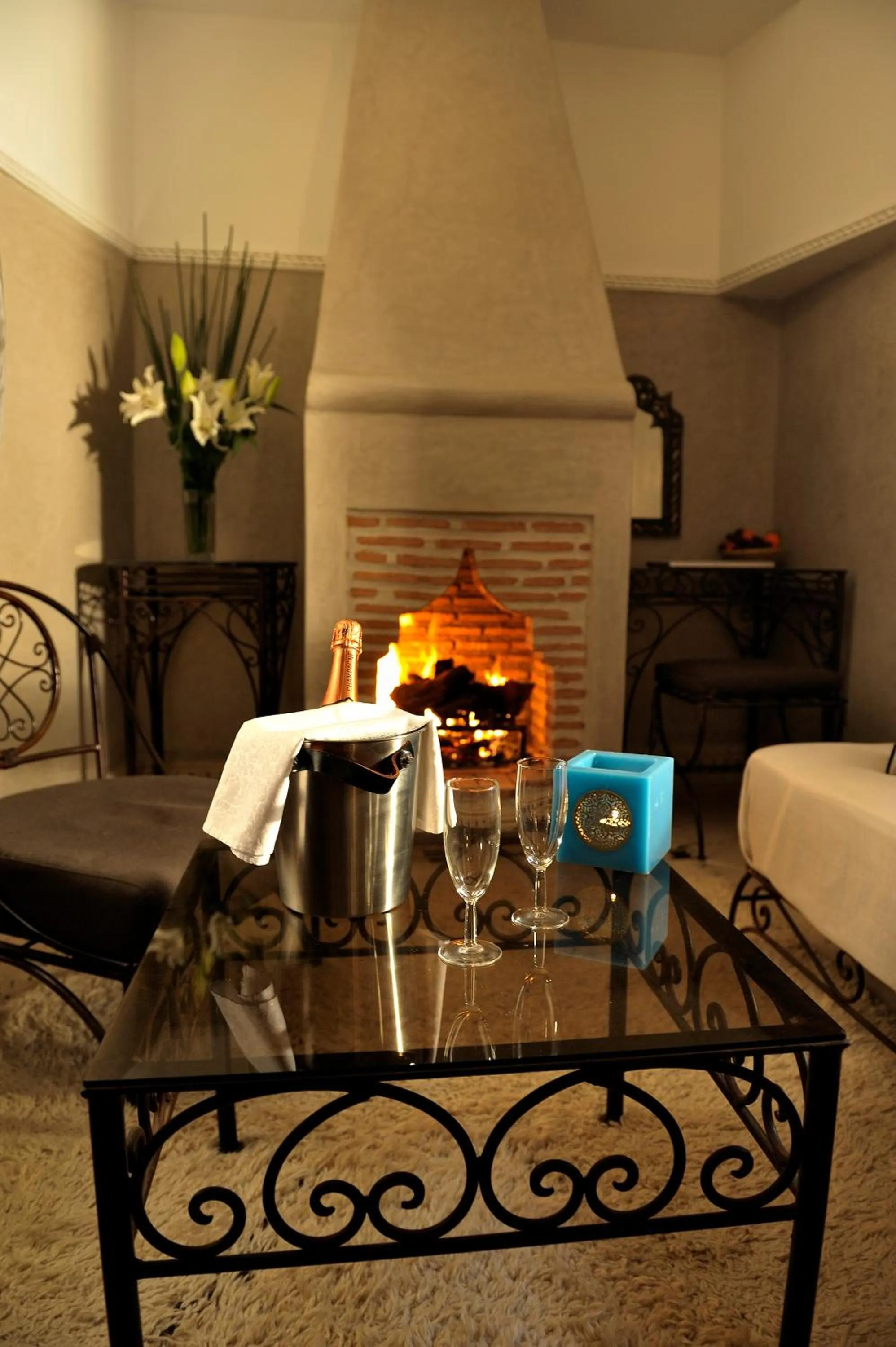 Living room in Riad Le Jardin d'Abdou
