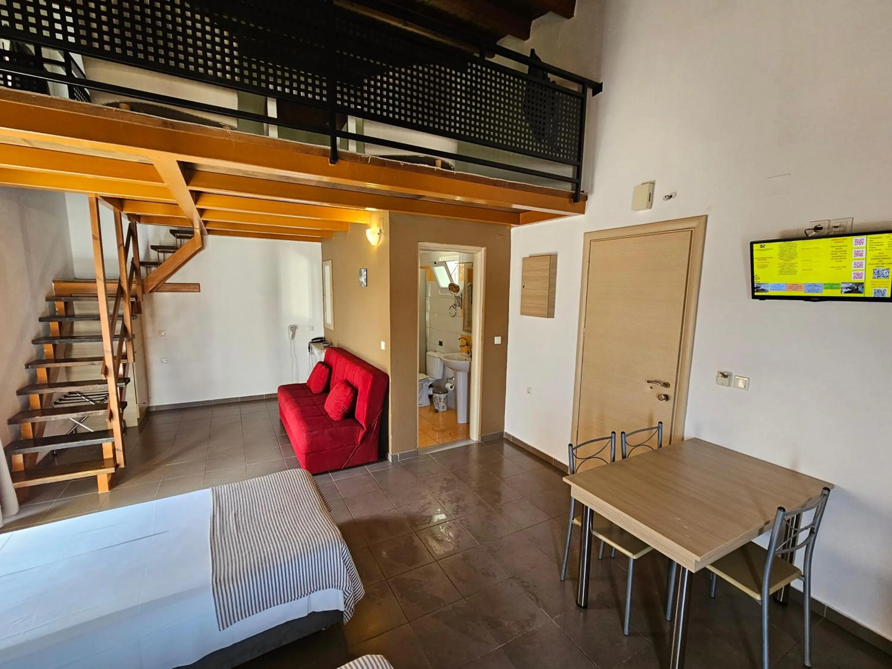 Living room in Elounda Sunrise Apartments