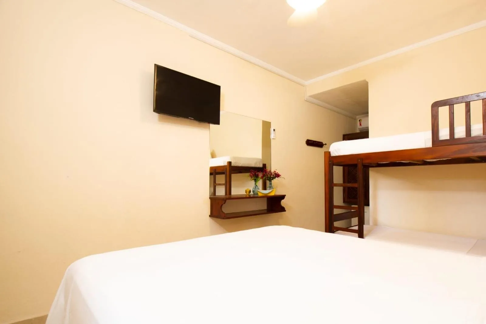 Bed in Pousada Villaggio