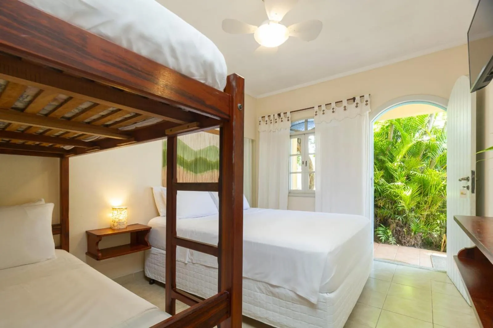 Bed in Pousada Villaggio