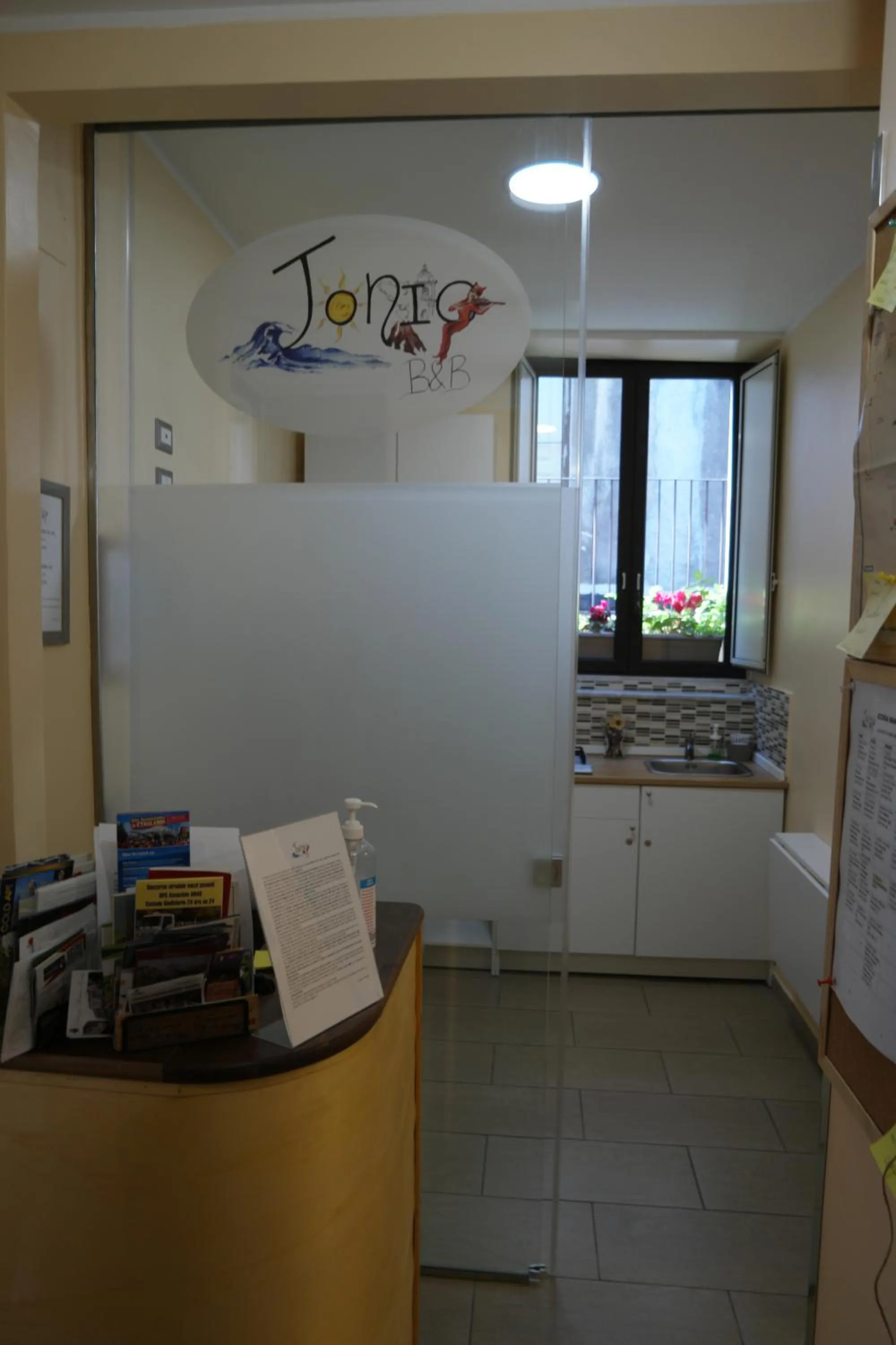 Lobby or reception in Jonio B&B