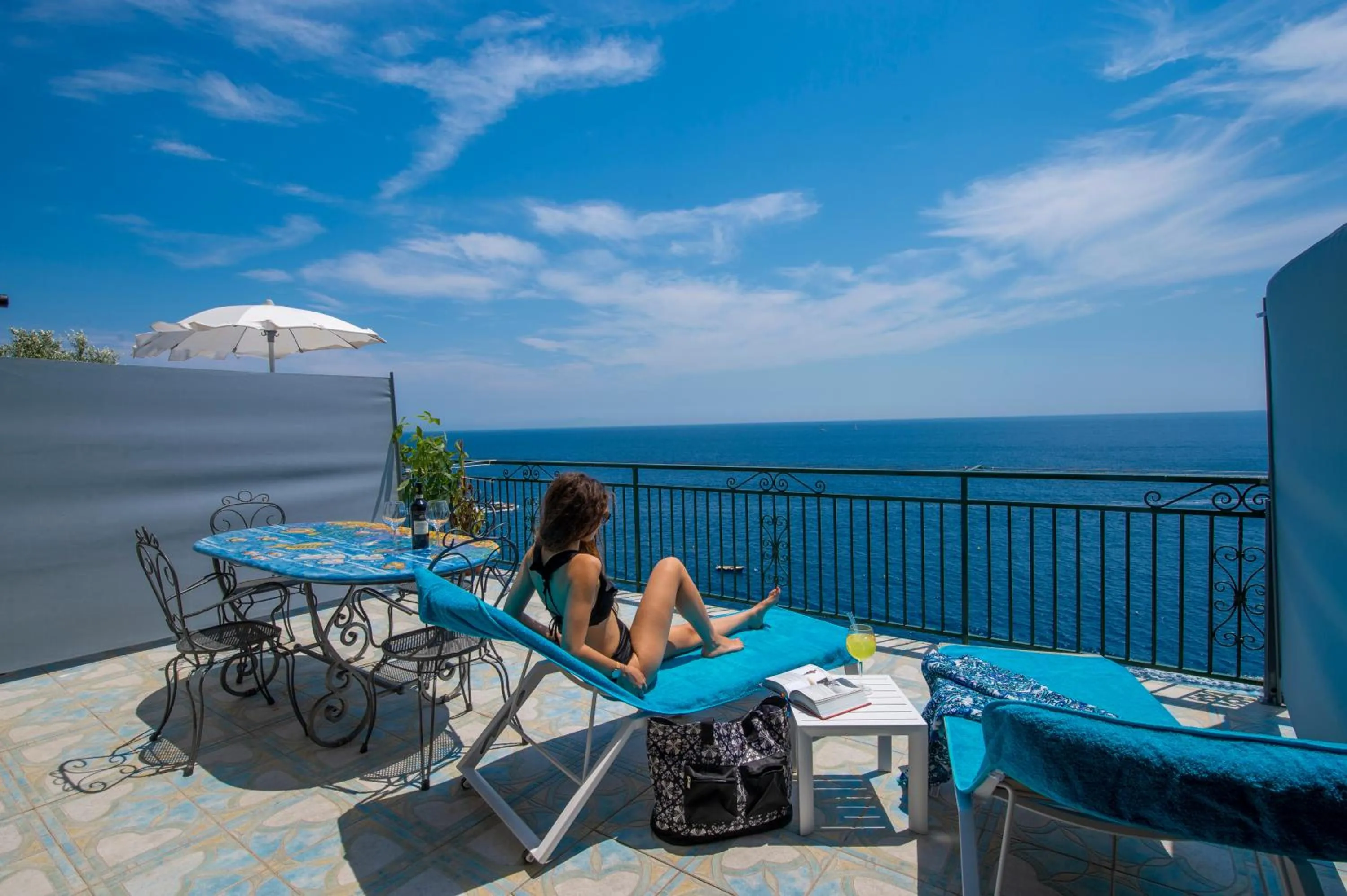 Balcony/Terrace in Hotel Villa Maria Pia