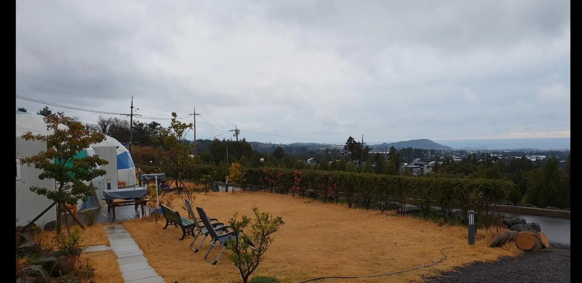 Garden view in Jeju Starlight Glamping Garden view in Jeju Starlight Glamping