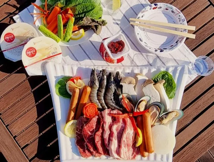 BBQ facilities in Hotel Thesoom Forest