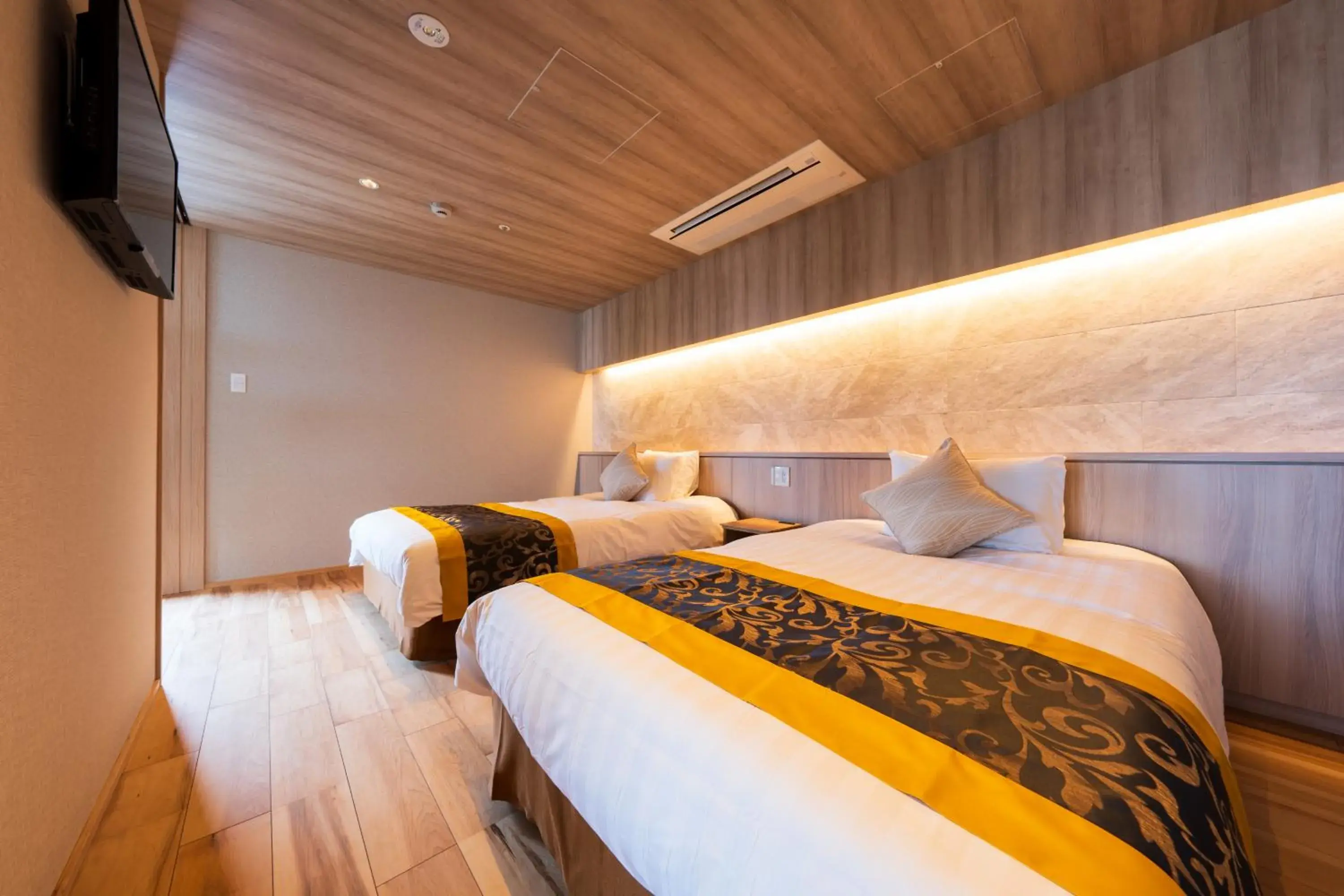 Bed in Beppu Kannawa Onsen Oniyama Hotel Bed in Beppu Kannawa Onsen Oniyama Hotel