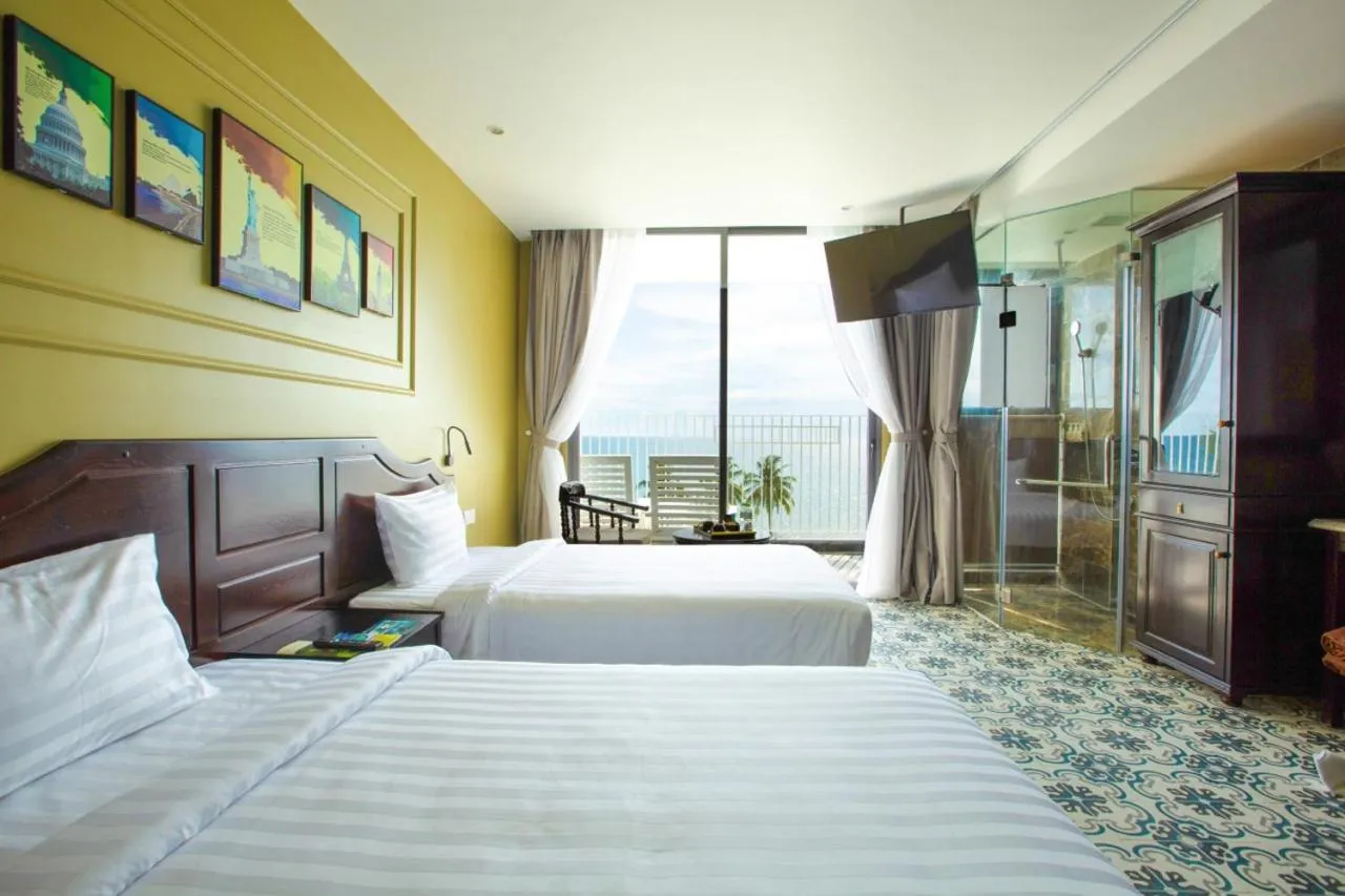 Bed in The Palmy Phu Quoc Resort & Spa