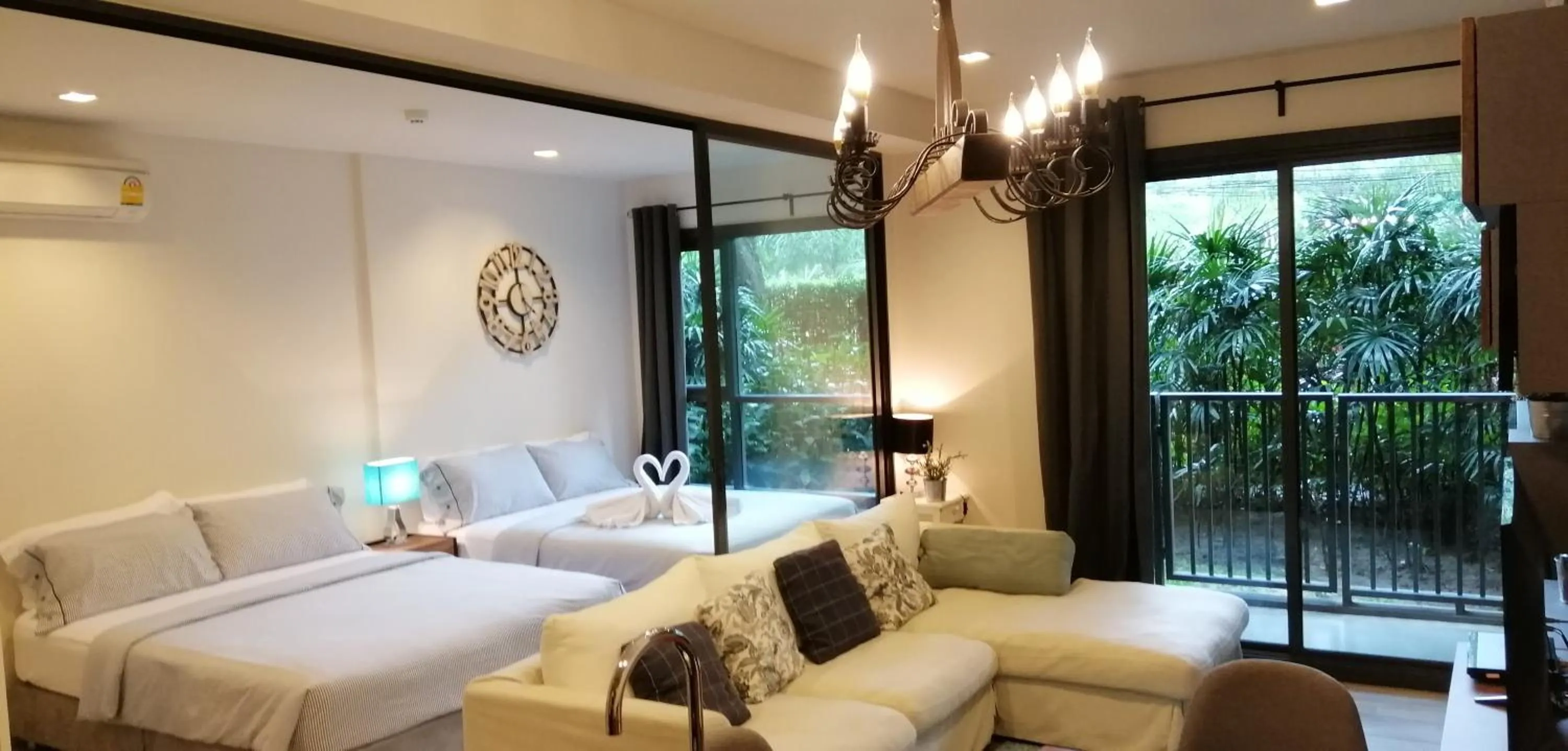 Garden, Bed in Rain Cha-am by Obbset