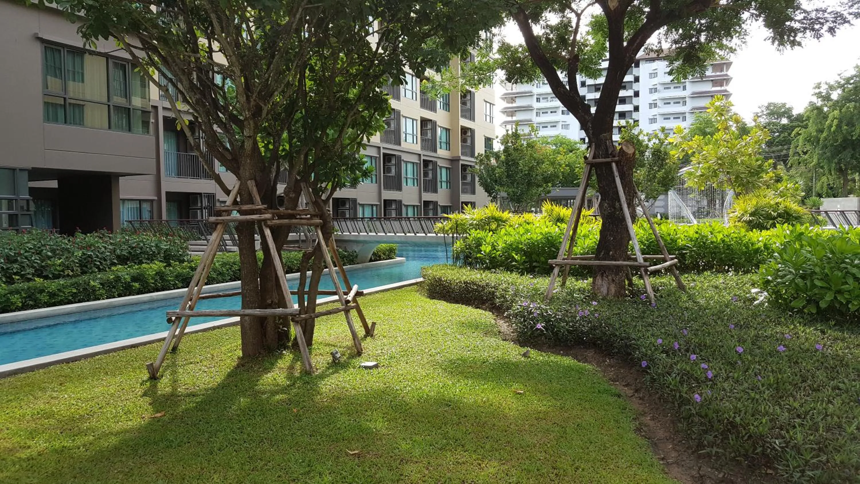 Garden in Rain Cha-am by Obbset