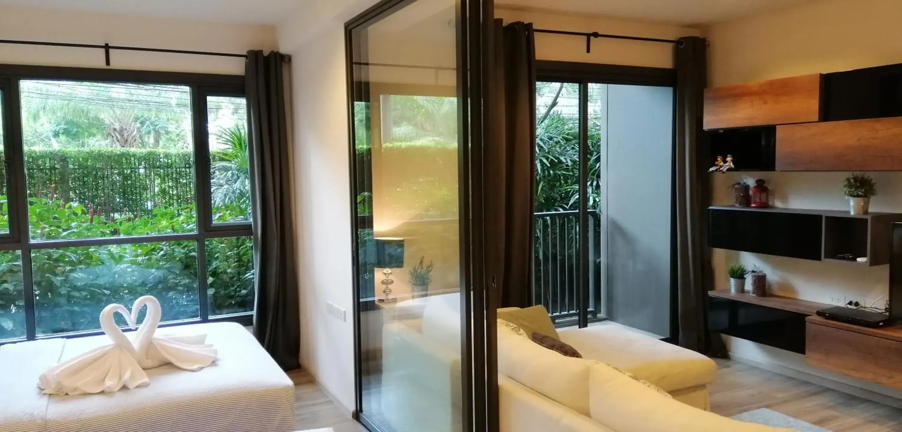 Living room, Bed in Rain Cha-am by Obbset Living room, Bed in Rain Cha-am by Obbset