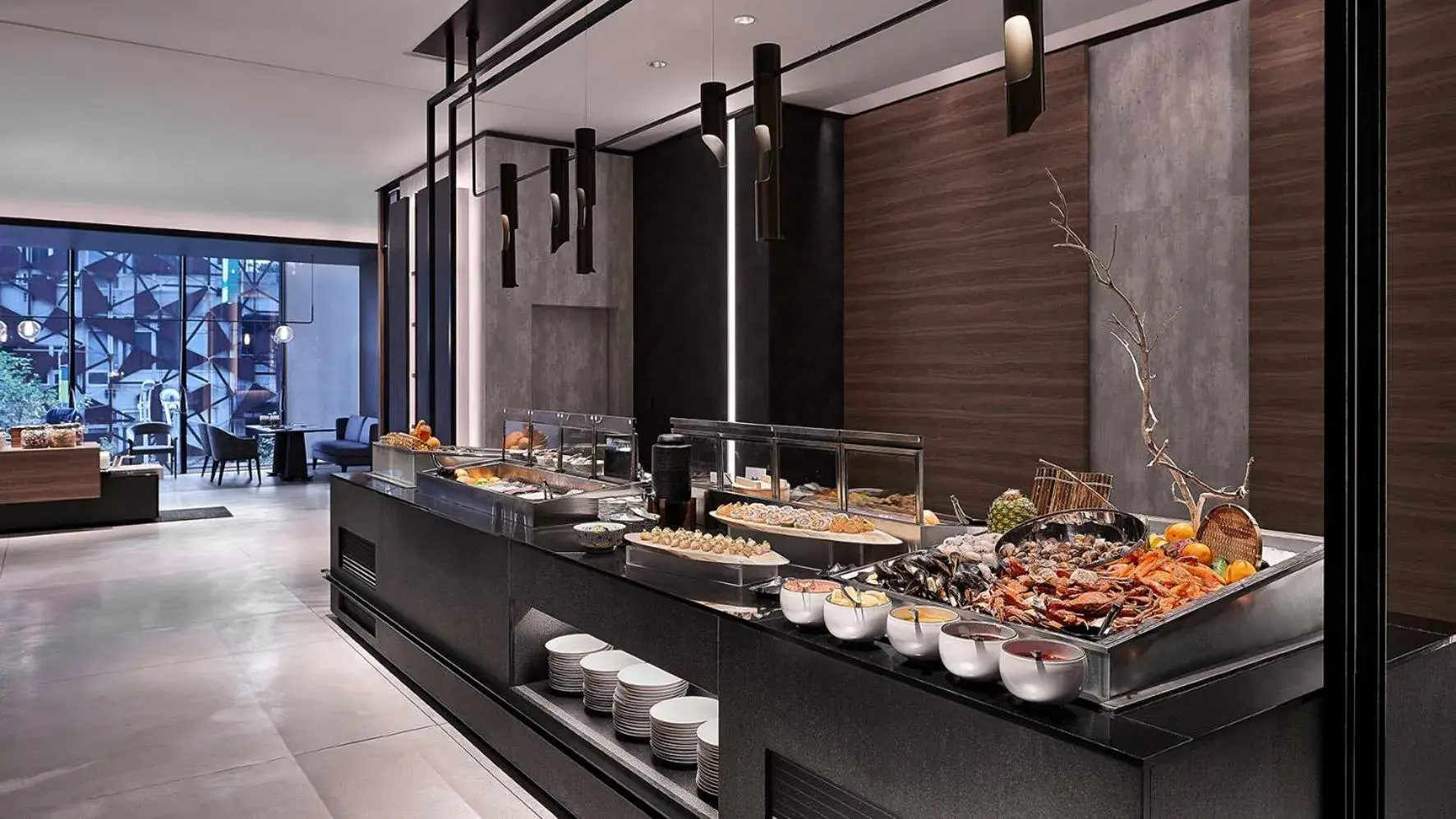 Restaurant/places to eat in MU Jiaoxi Hotel Restaurant/places to eat in MU Jiaoxi Hotel