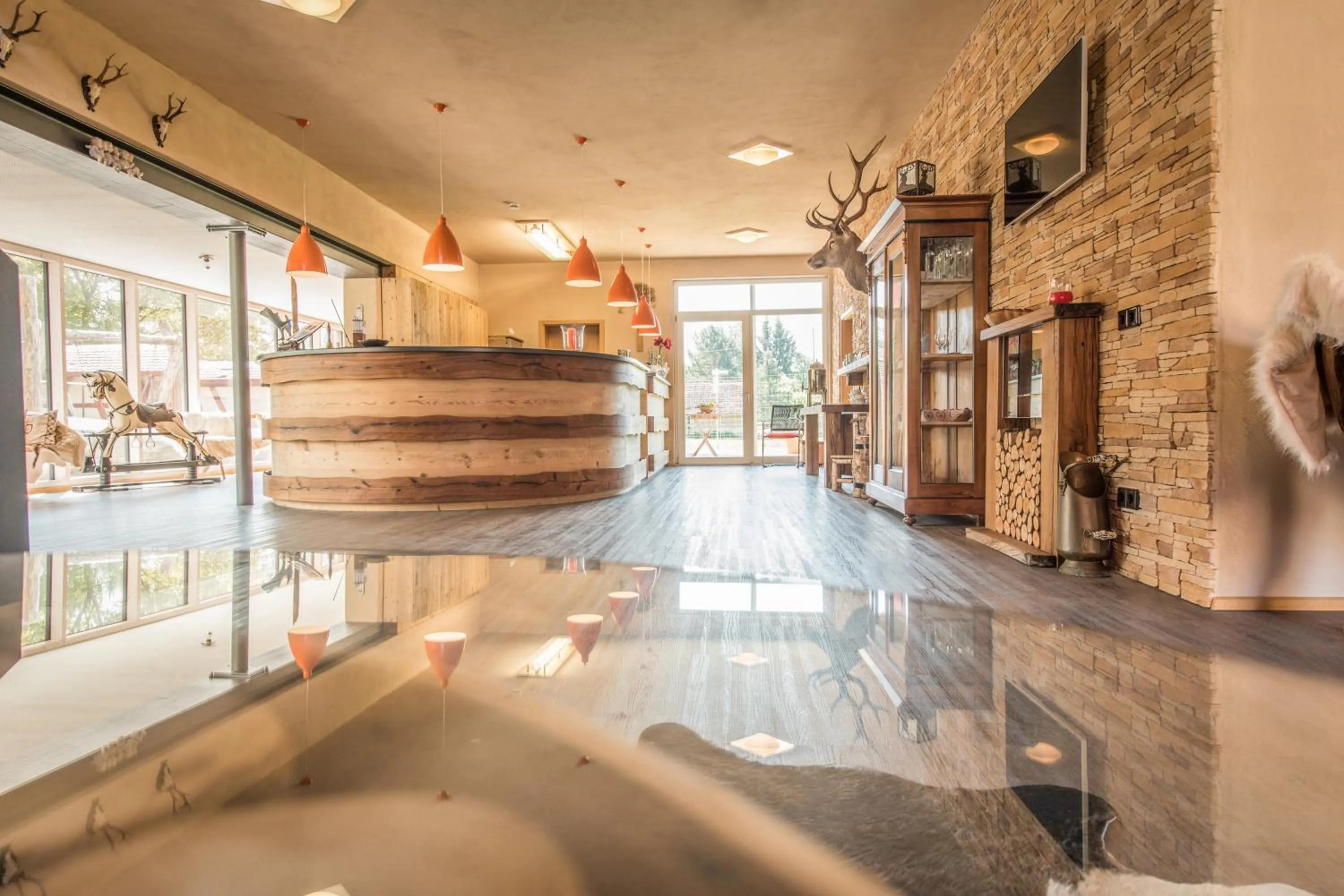 Lobby or reception in Landhotel und Gasthof Hirsch Hüttenreute