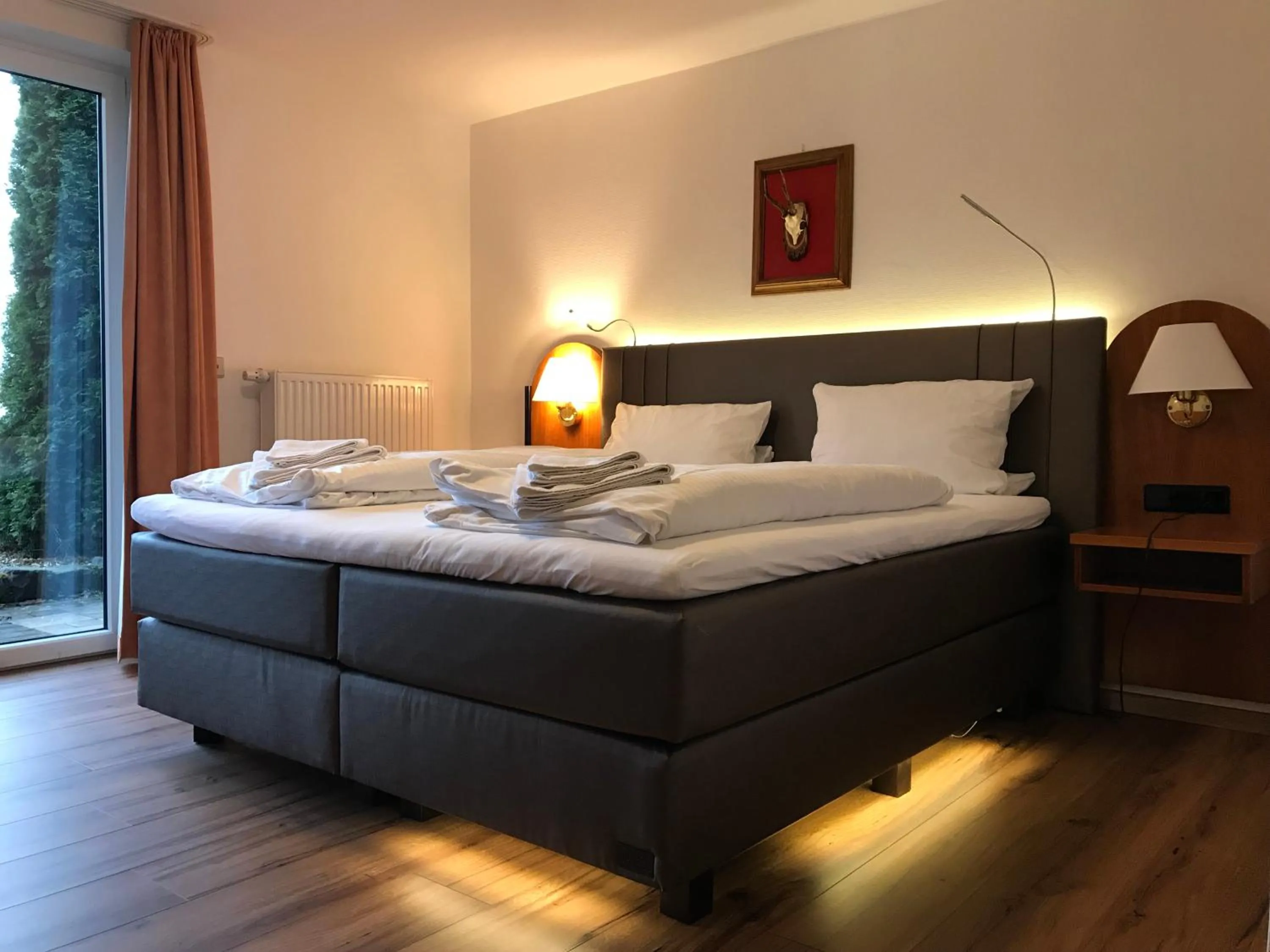 Photo of the whole room, Bed in Landhotel und Gasthof Hirsch Hüttenreute